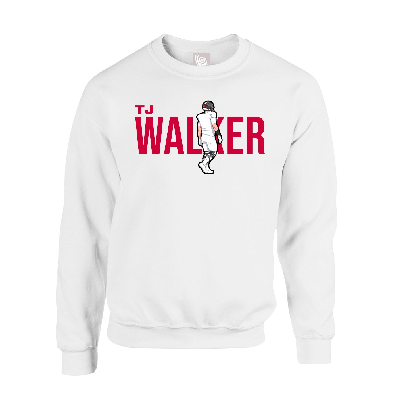 Fleece Crew — Player Name in White
