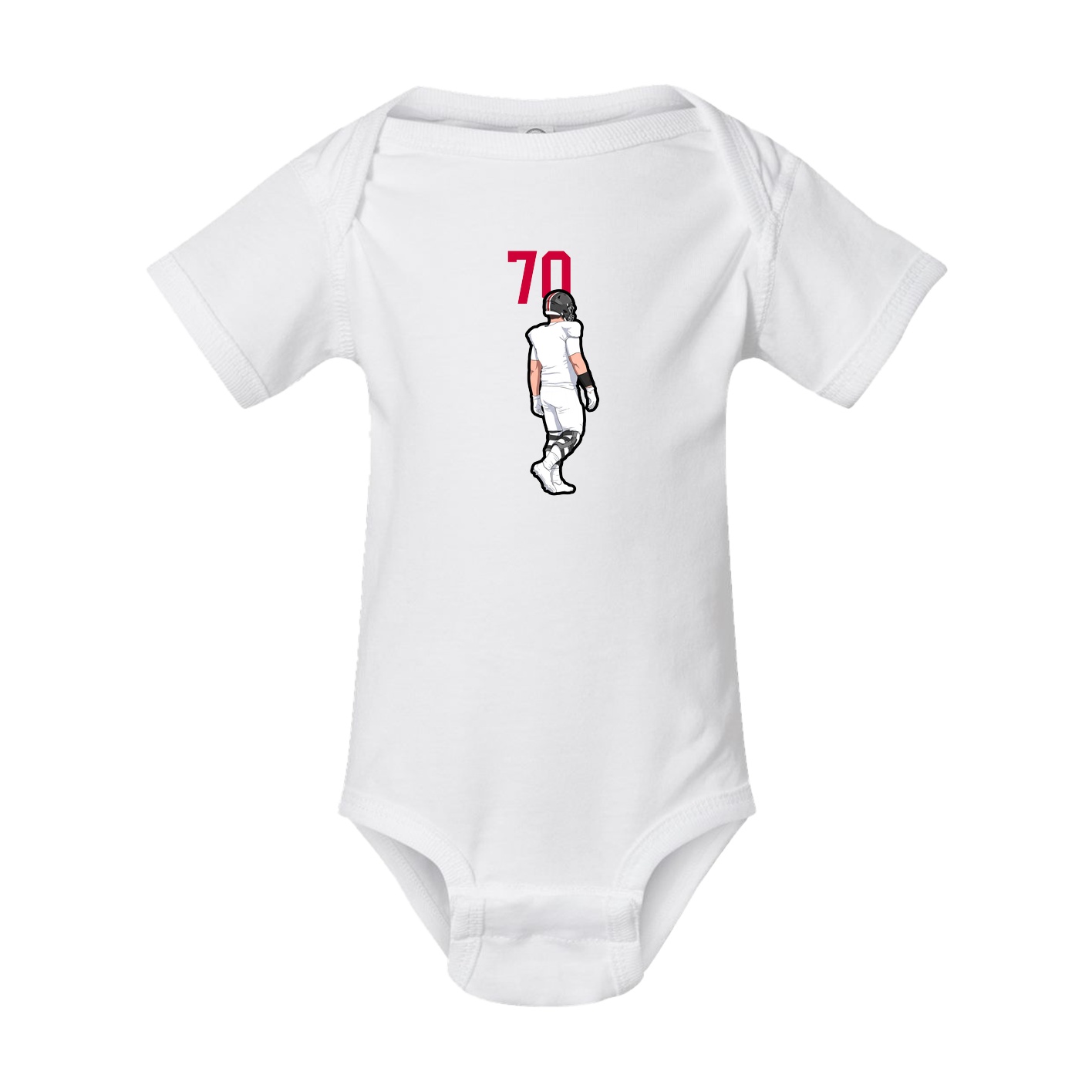 Baby Onesie — Number Top in White