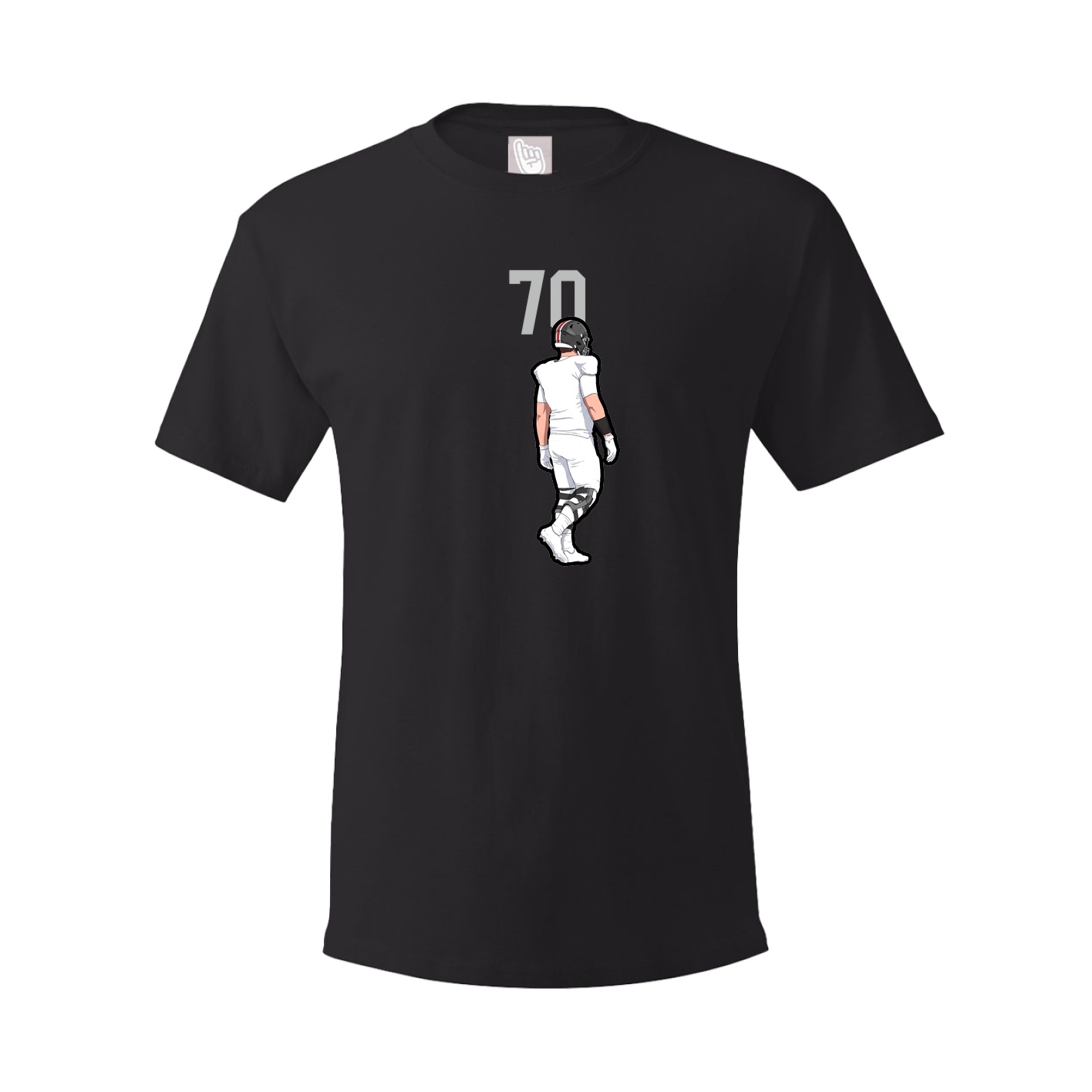 Youth Tee — Number Top in Black