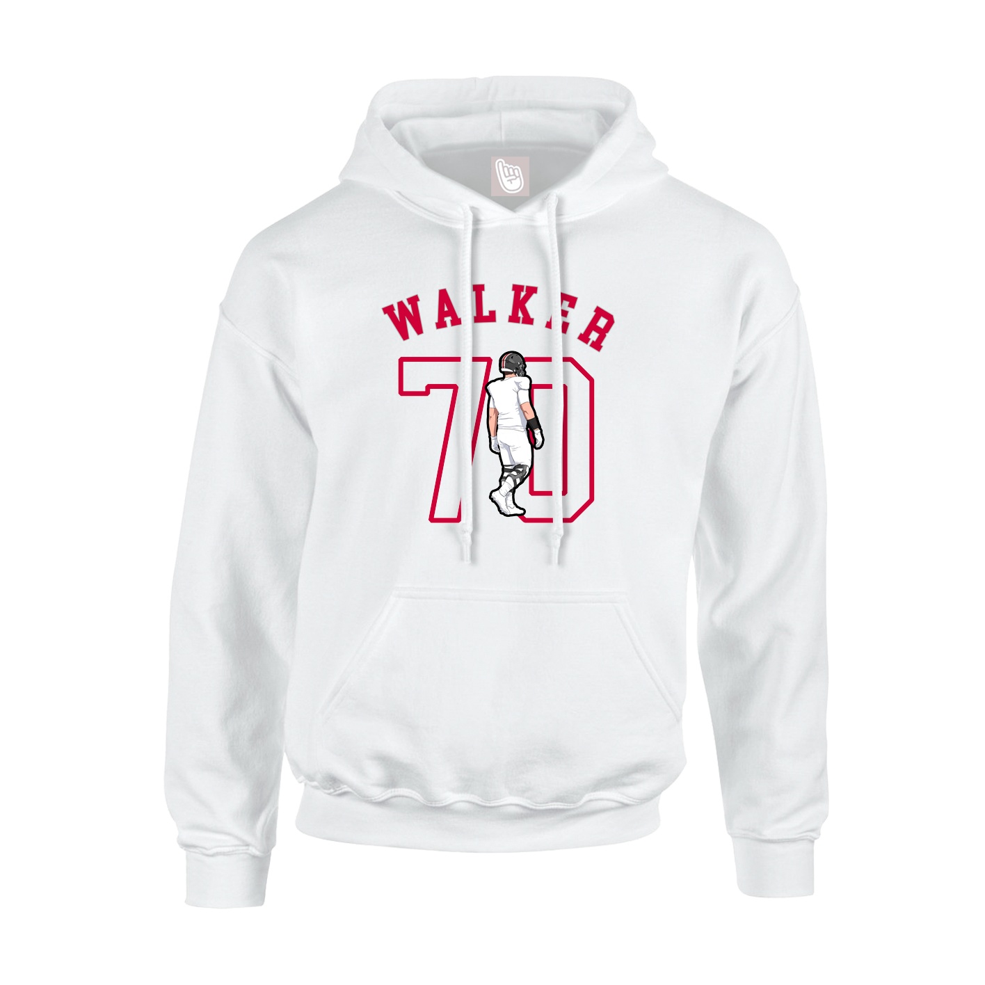 Hoodie — Shirsey Arch in White