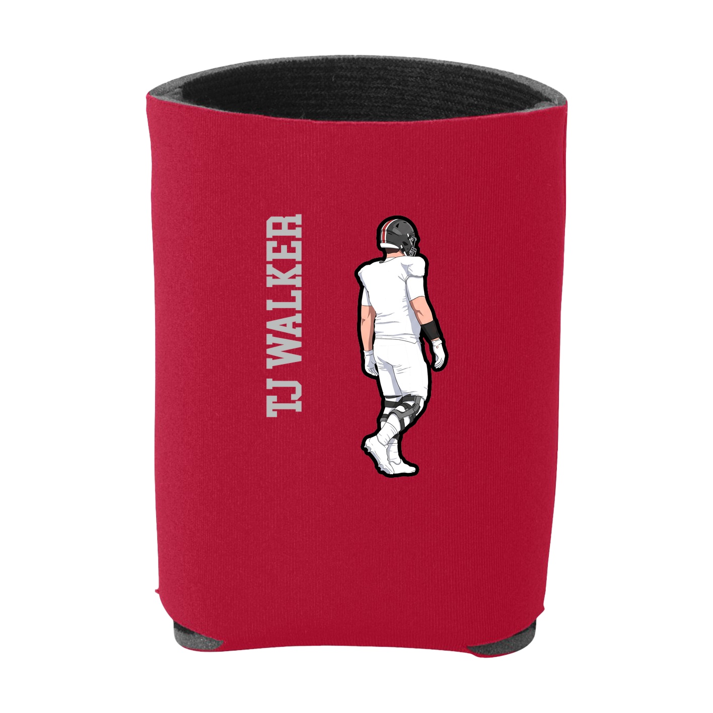 Can Holder — Name Vertical in Red