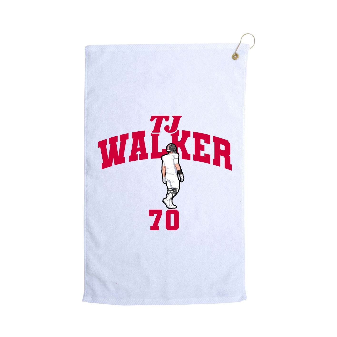 Golf Towel — Signature Arch in White