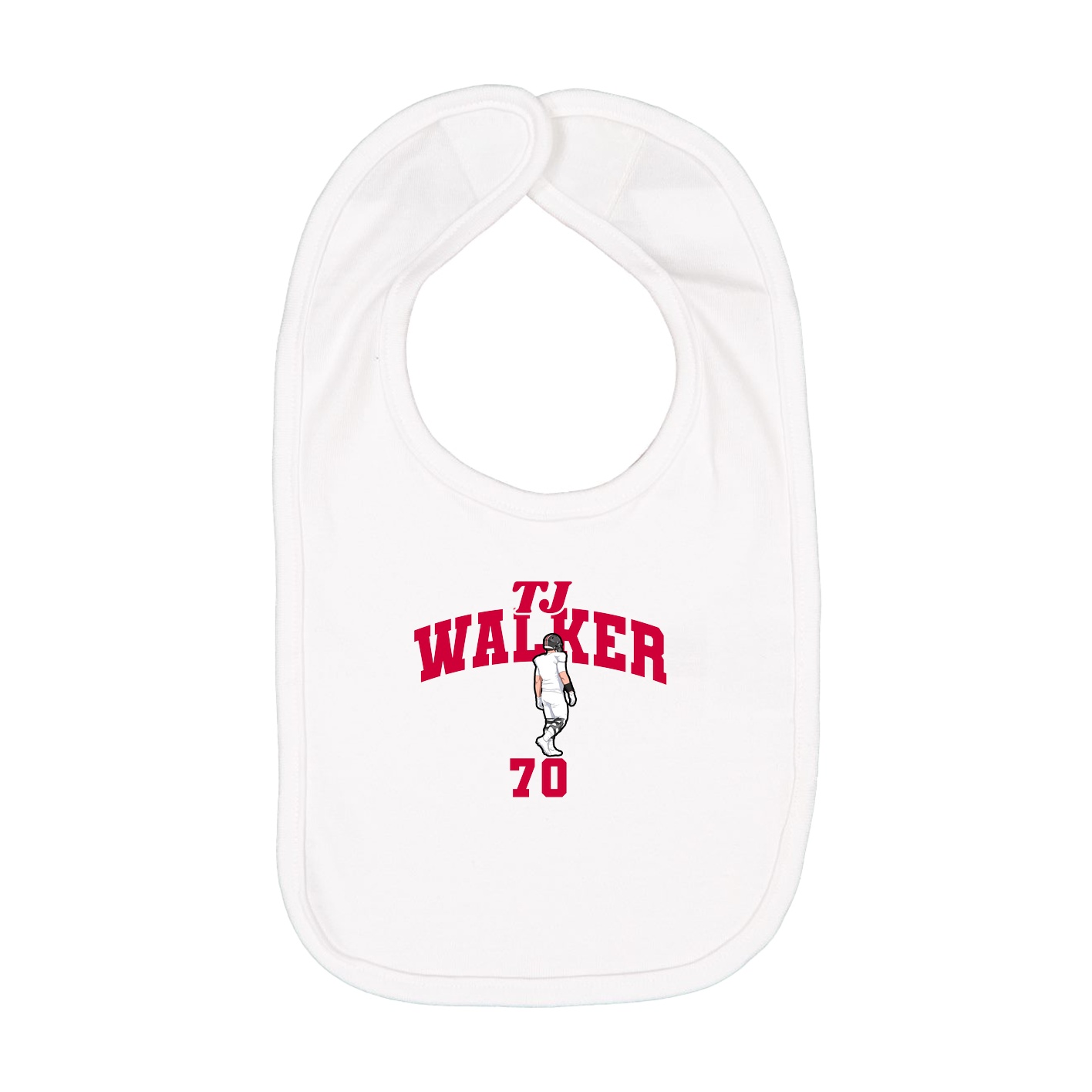 Infant Bib — Signature Arch in White
