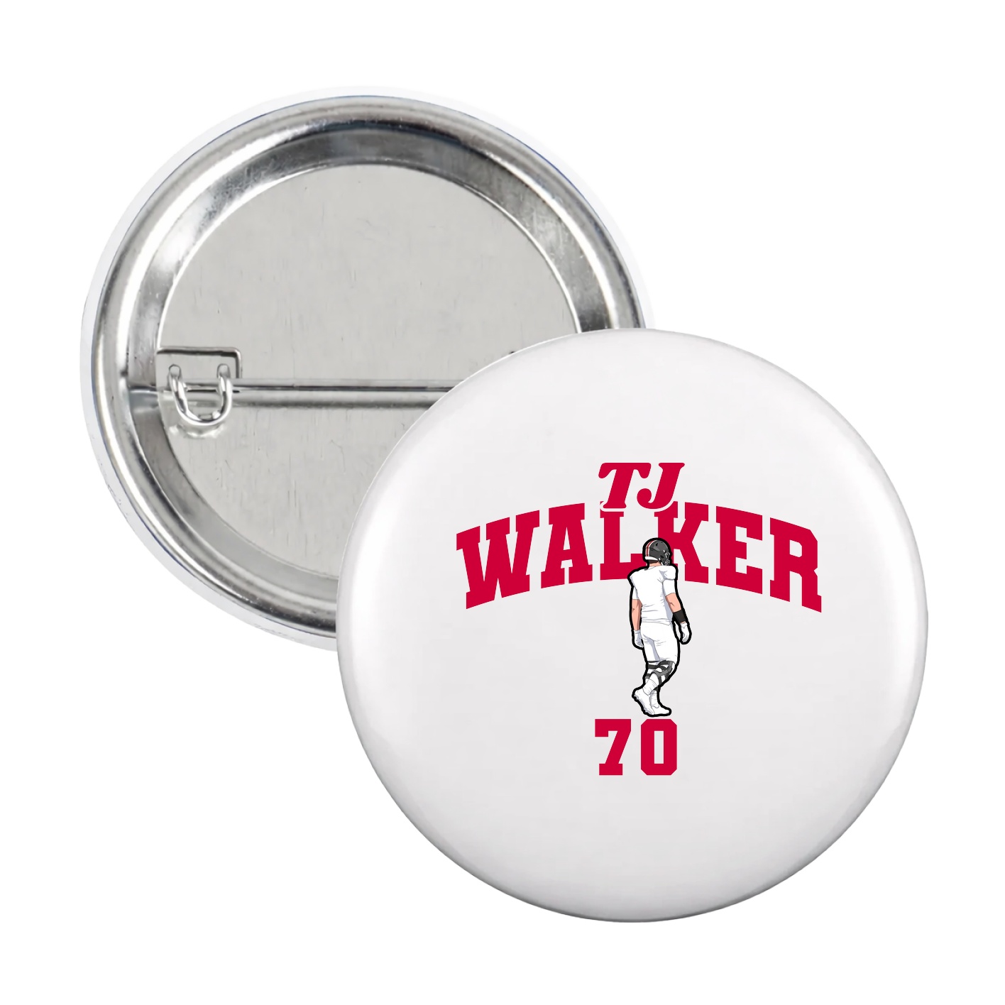 Game Day Button — Signature Arch in White