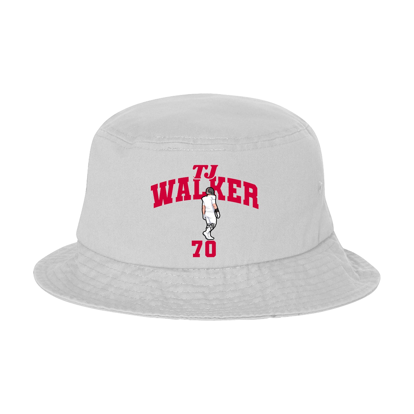 Bucket Cap — Signature Arch in White