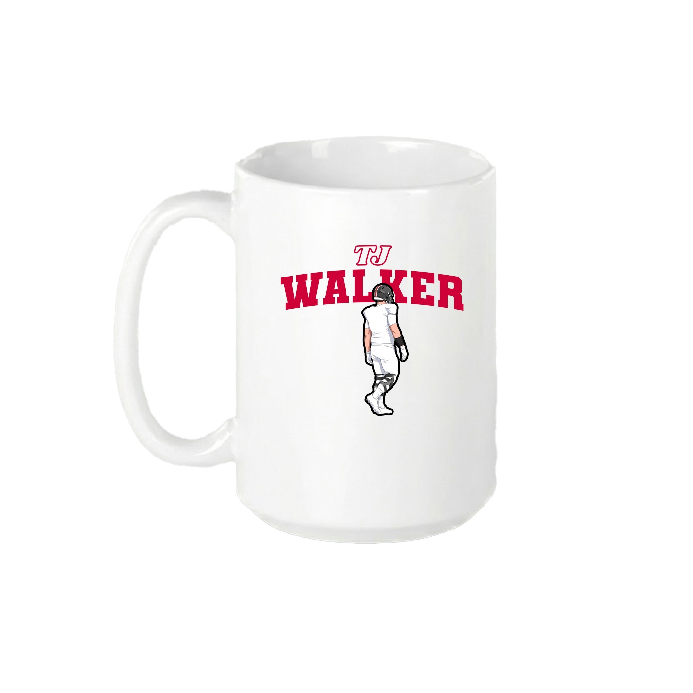 15oz Coffee Mug — Name Arch in White