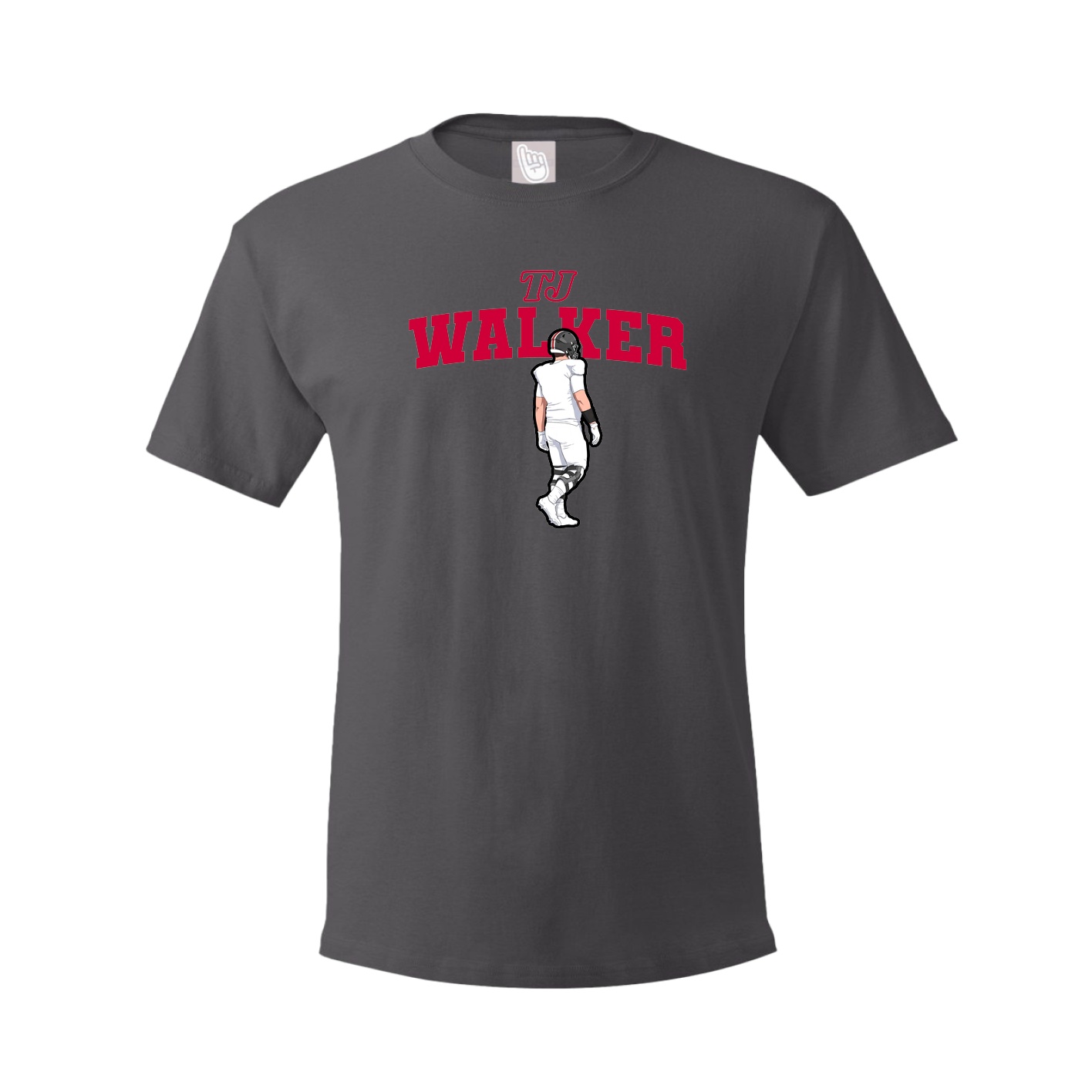 Tee — Name Arch in Grey