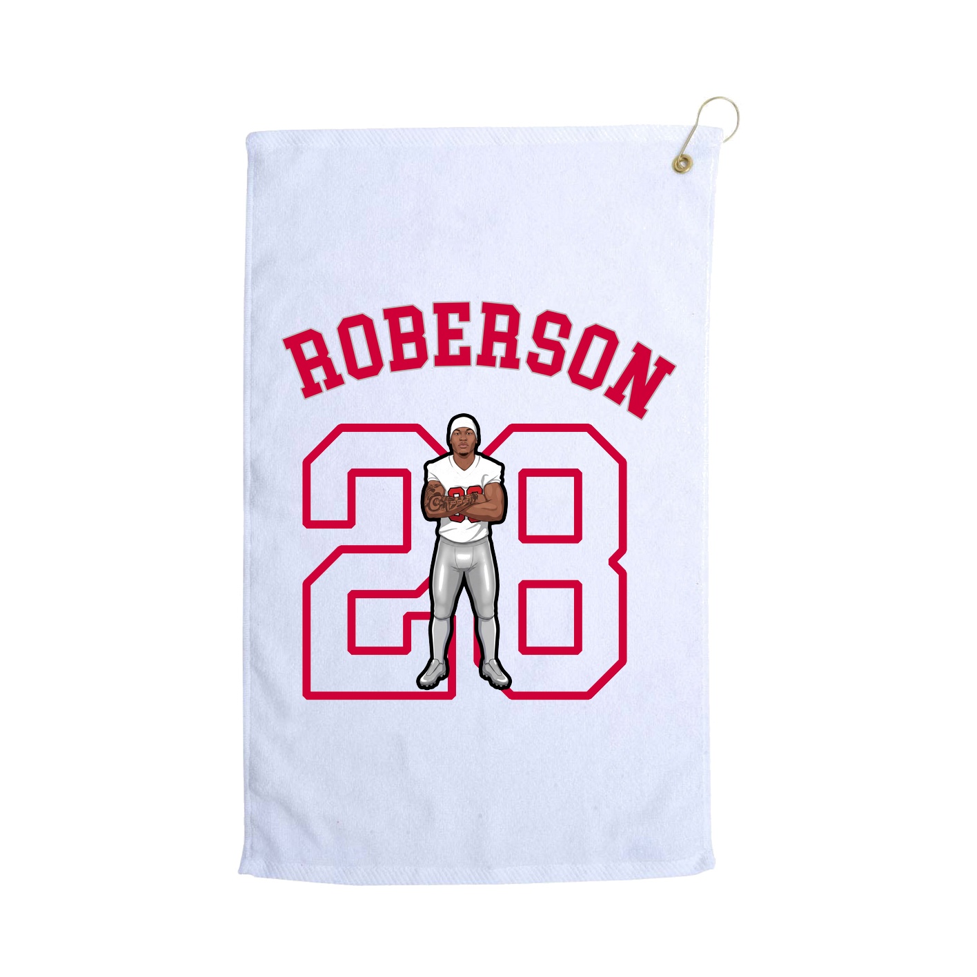 Golf Towel — Shirsey Arch in White