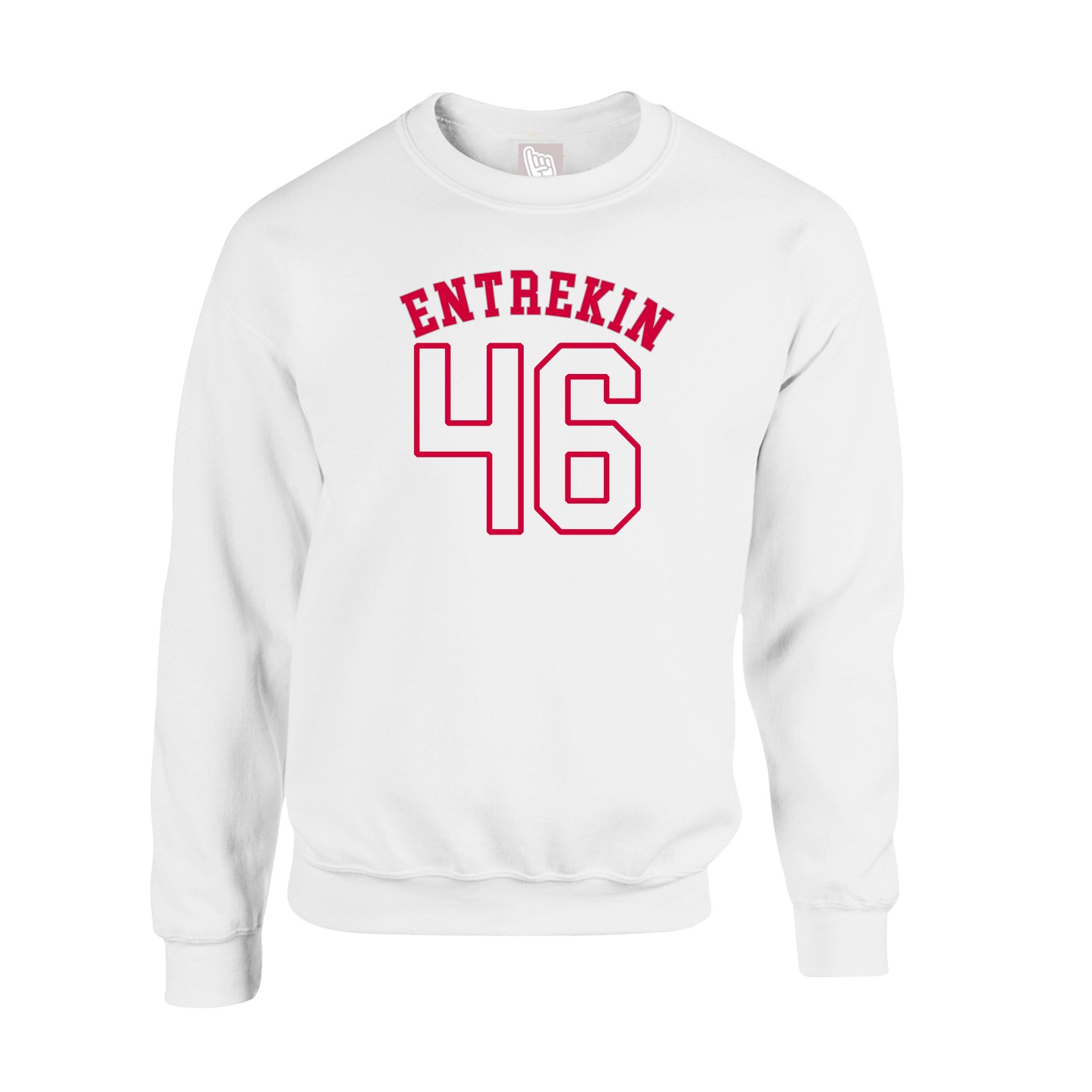 Fleece Crew — Shirsey Arch in White