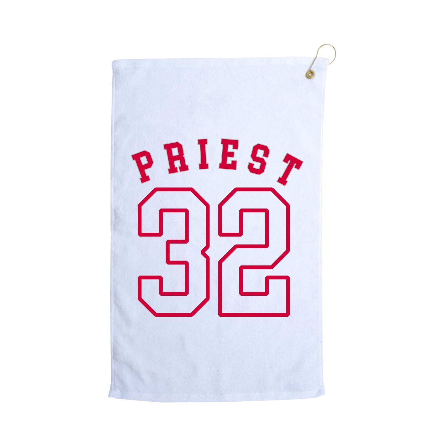Golf Towel — Shirsey Arch in White