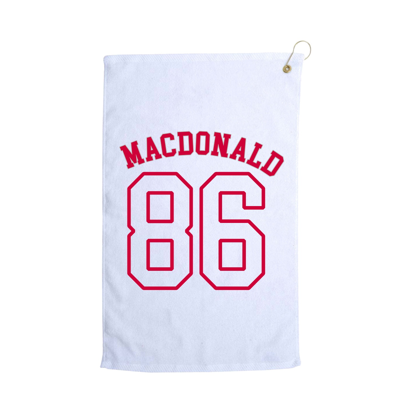 Golf Towel — Shirsey Arch in White