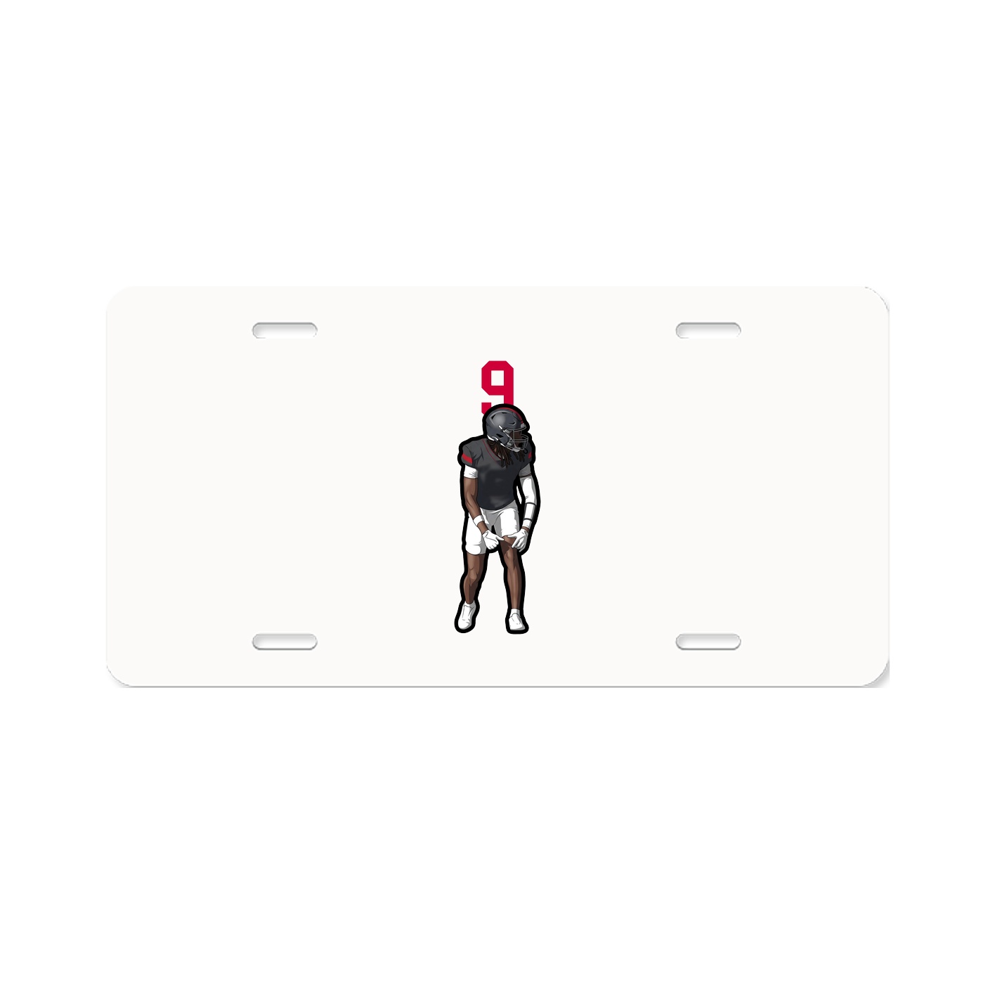 License Plate — Number Top in Classic