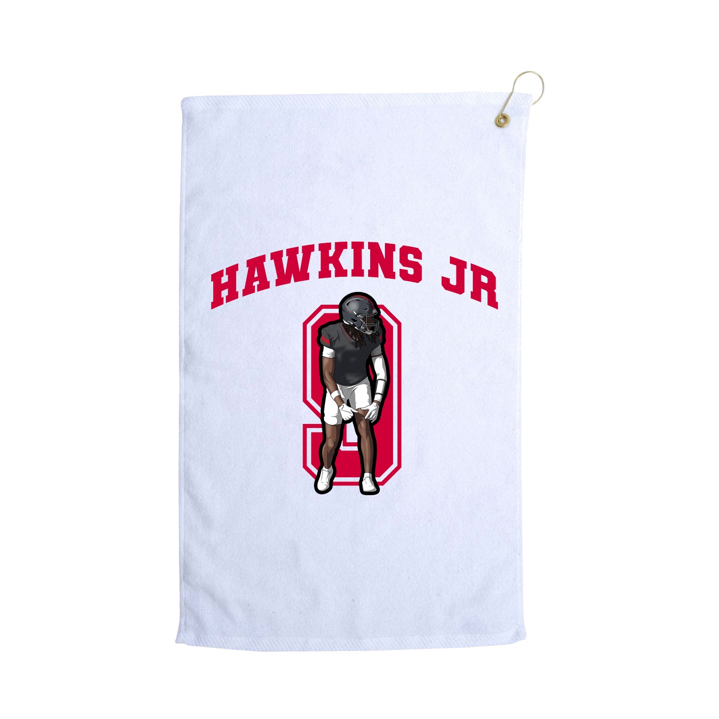 Golf Towel — Number in White