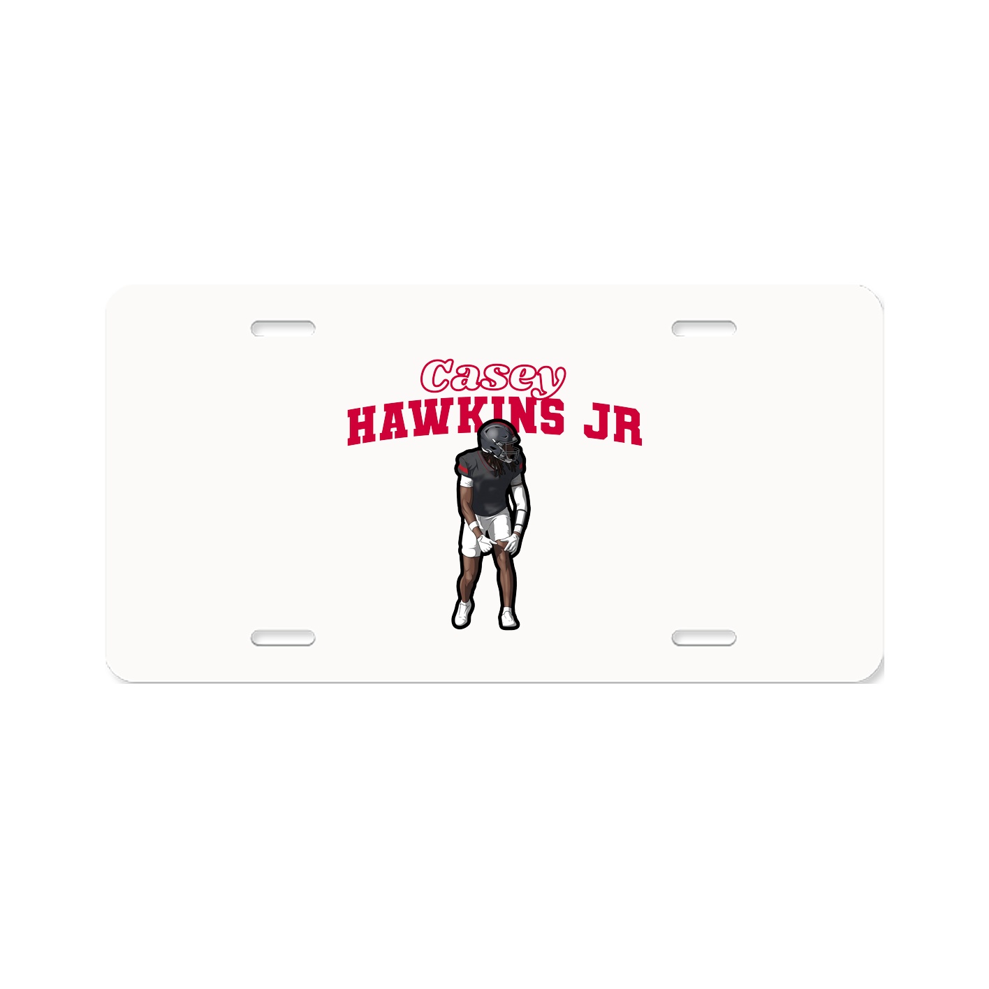 License Plate — Name Arch in Classic