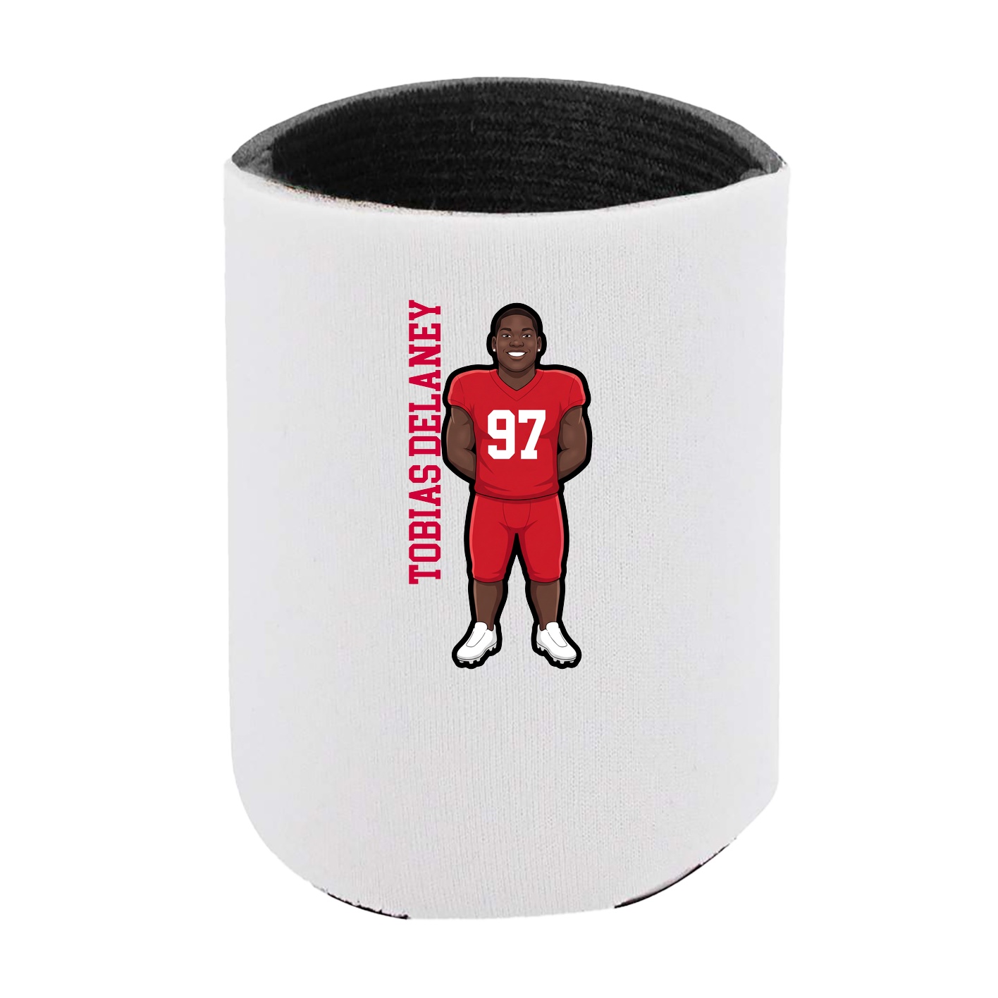 Can Holder — Name Vertical in White