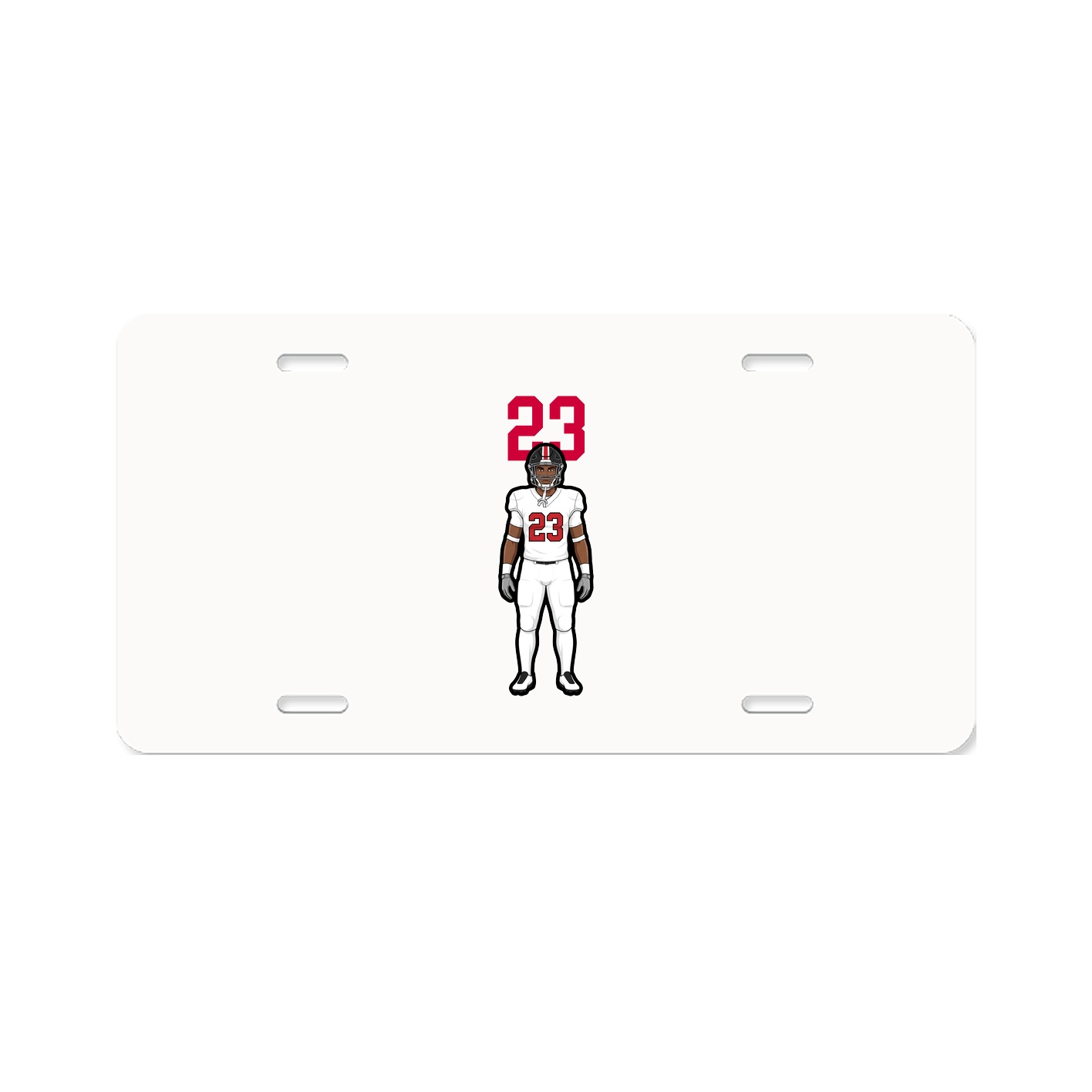 License Plate — Number Top in Classic