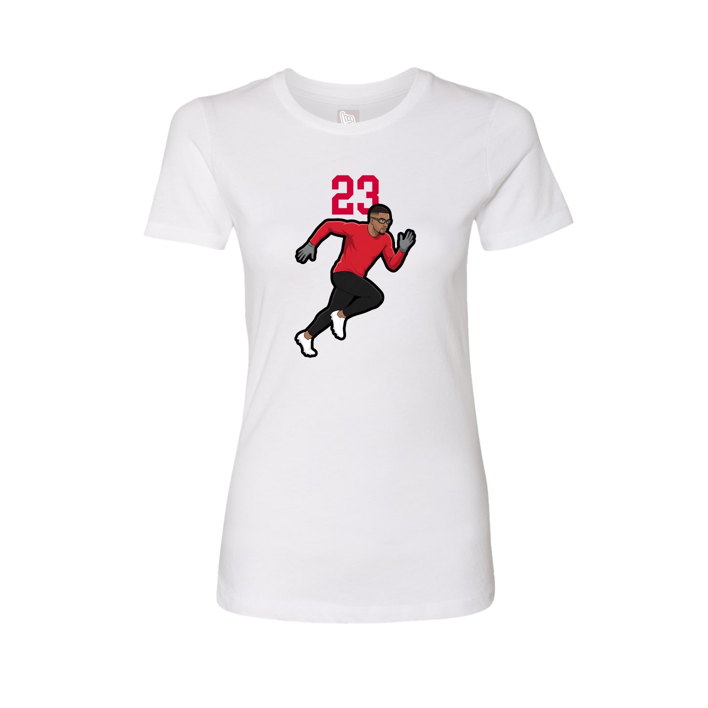 Womens Tee — Number Top in White