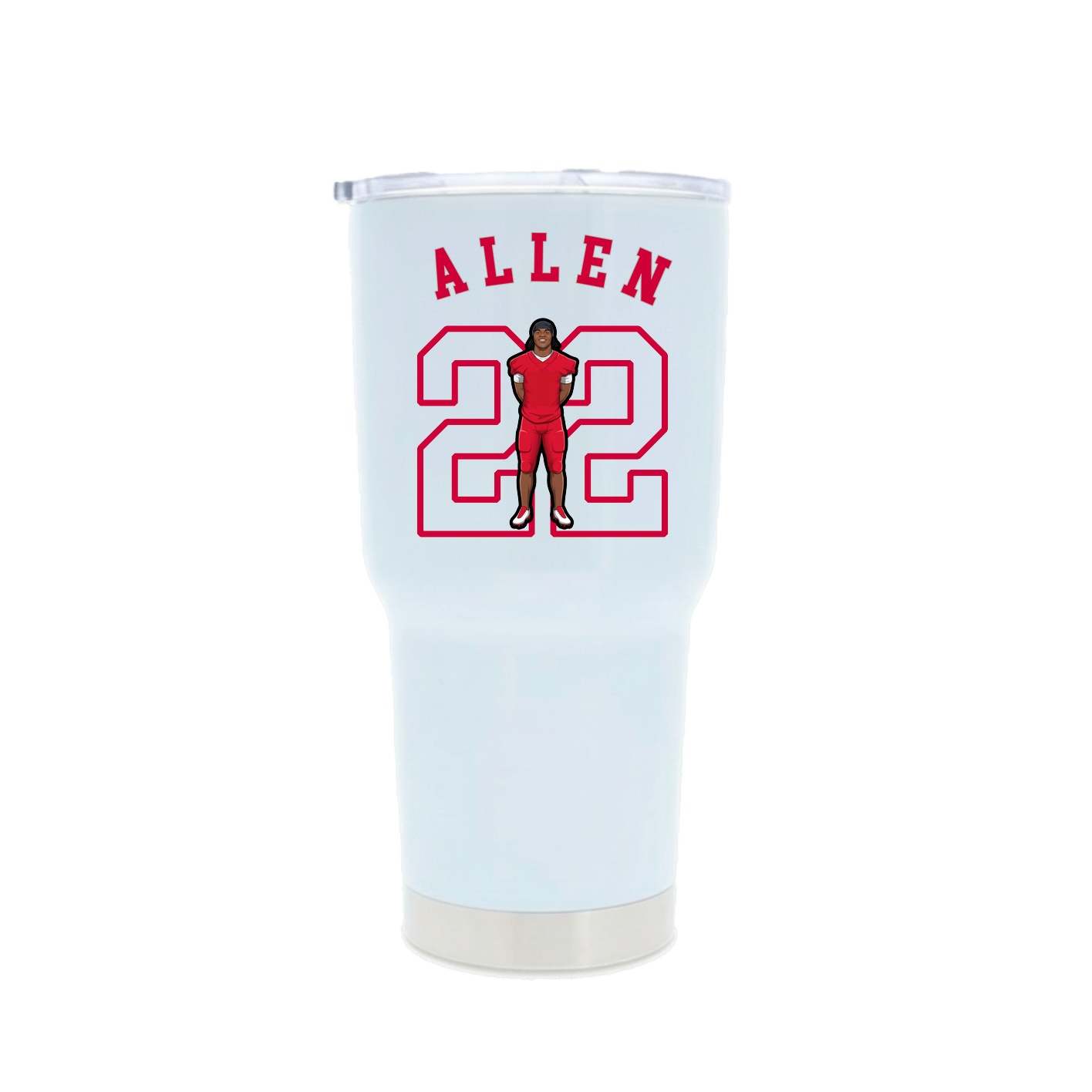 30oz Stainless Steel Tumbler — Shirsey Arch in White