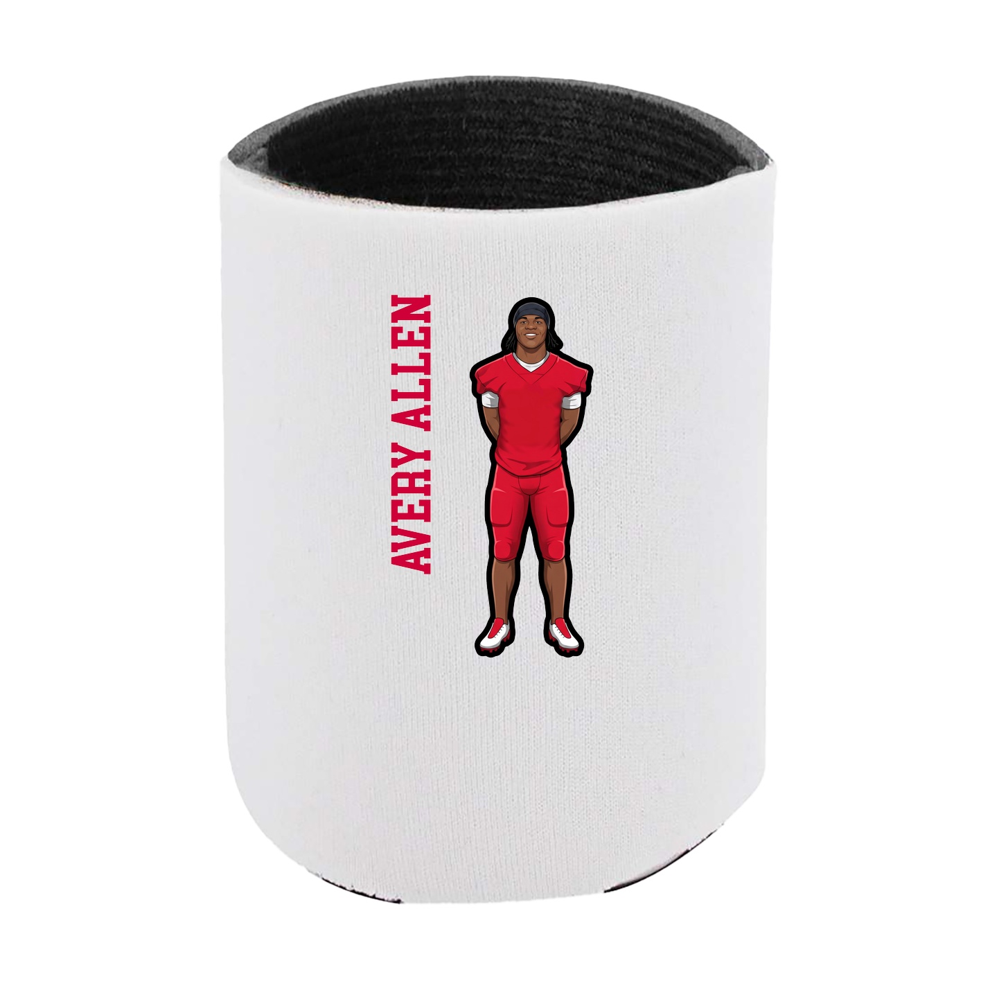 Can Holder — Name Vertical in White