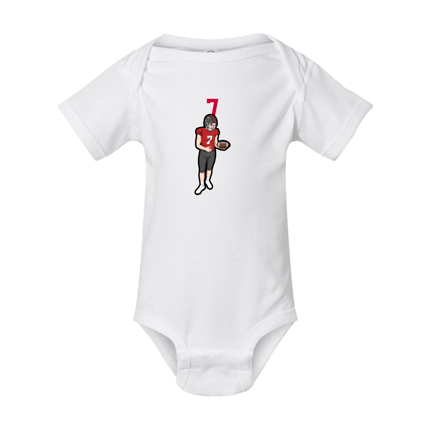 Baby Onesie — Number Top in White