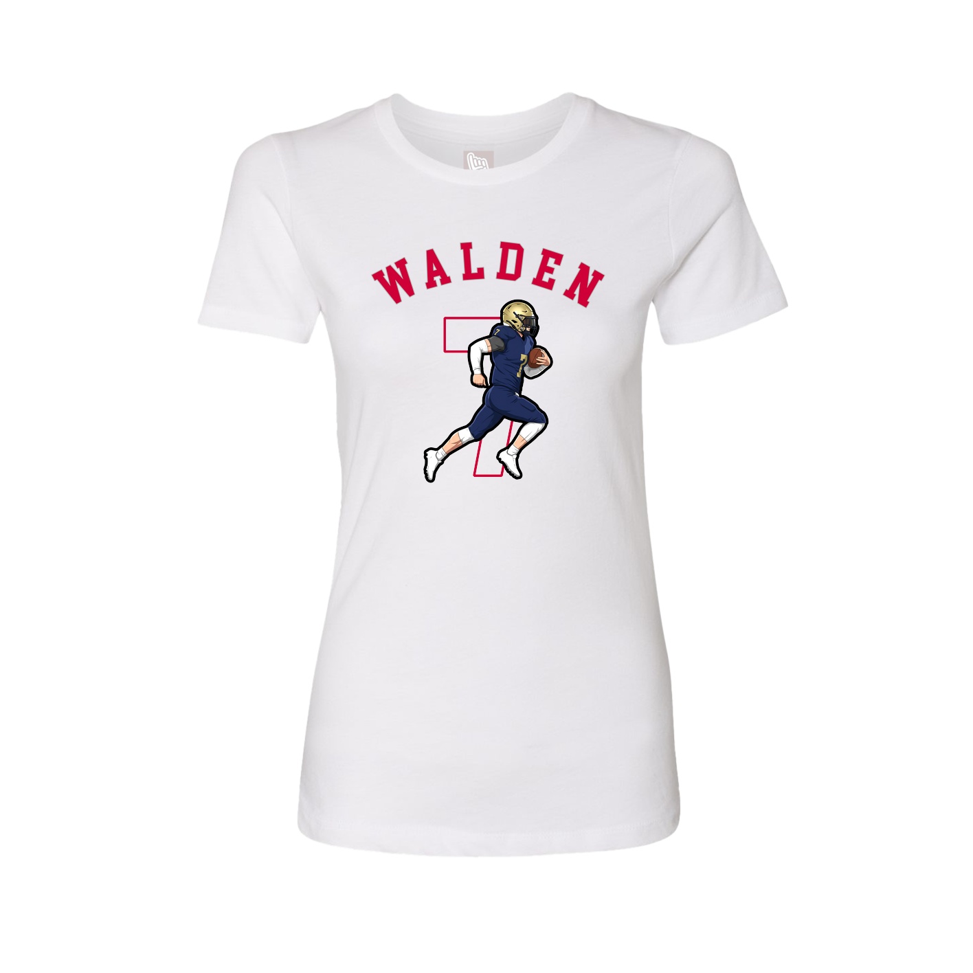 Fitted Women's Tee — Shirsey Arch in White