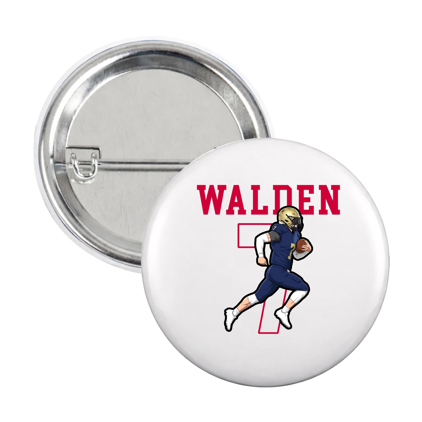Game Day Button — Shirsey in White