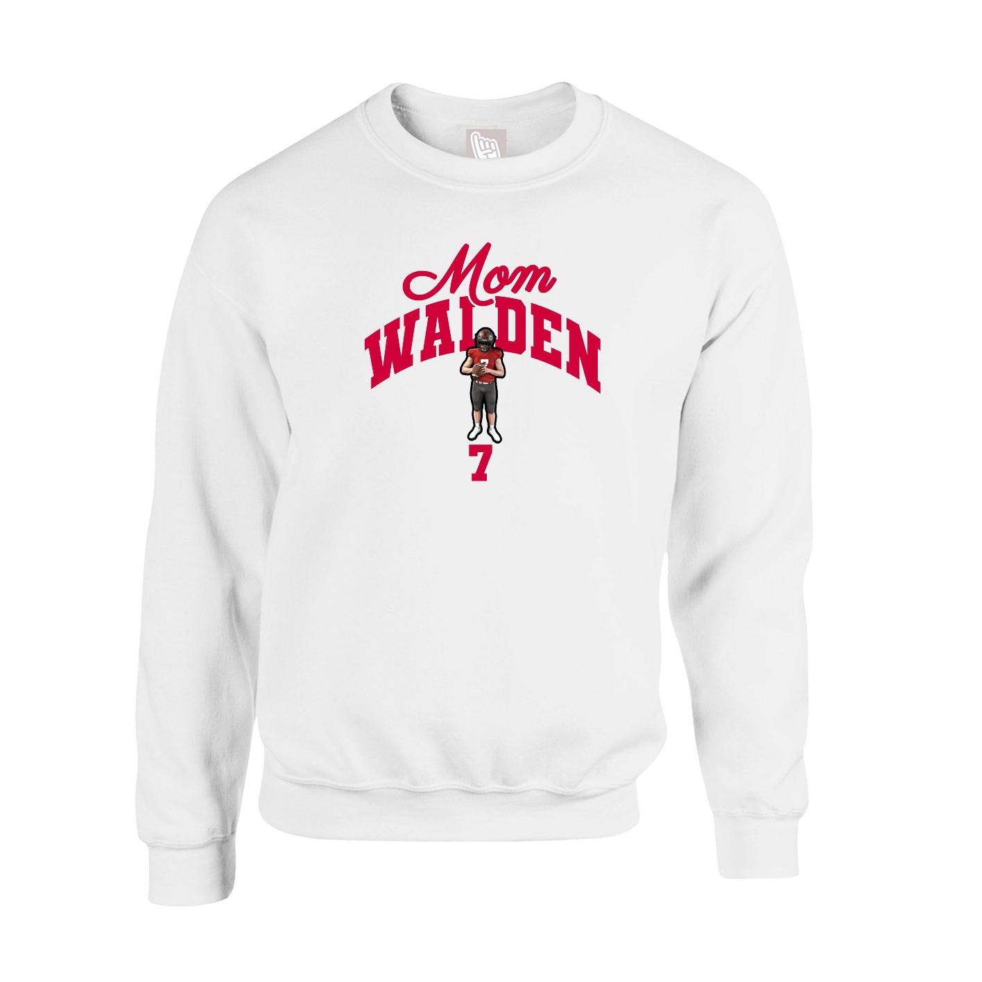 Fleece Crew — Mothers Day Arch in White