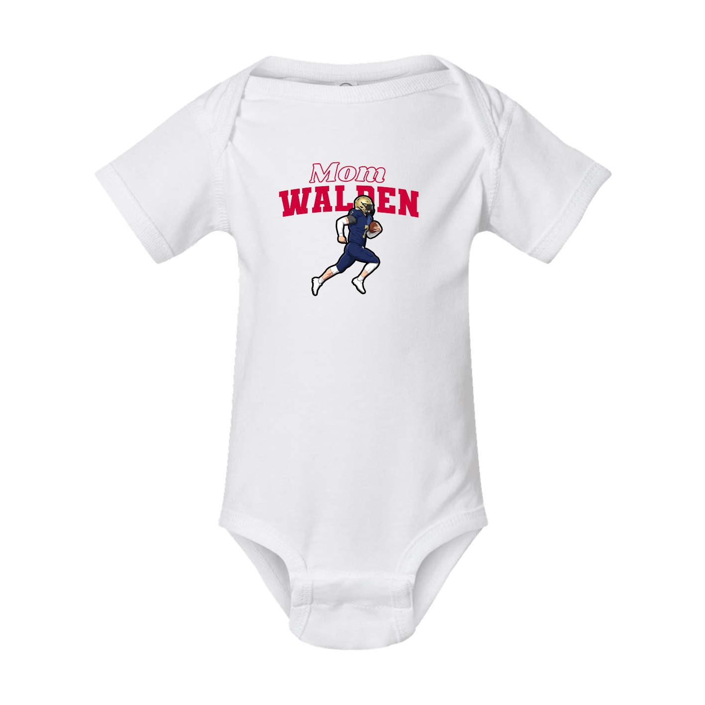 Baby Onesie — Mothers Day Block in White
