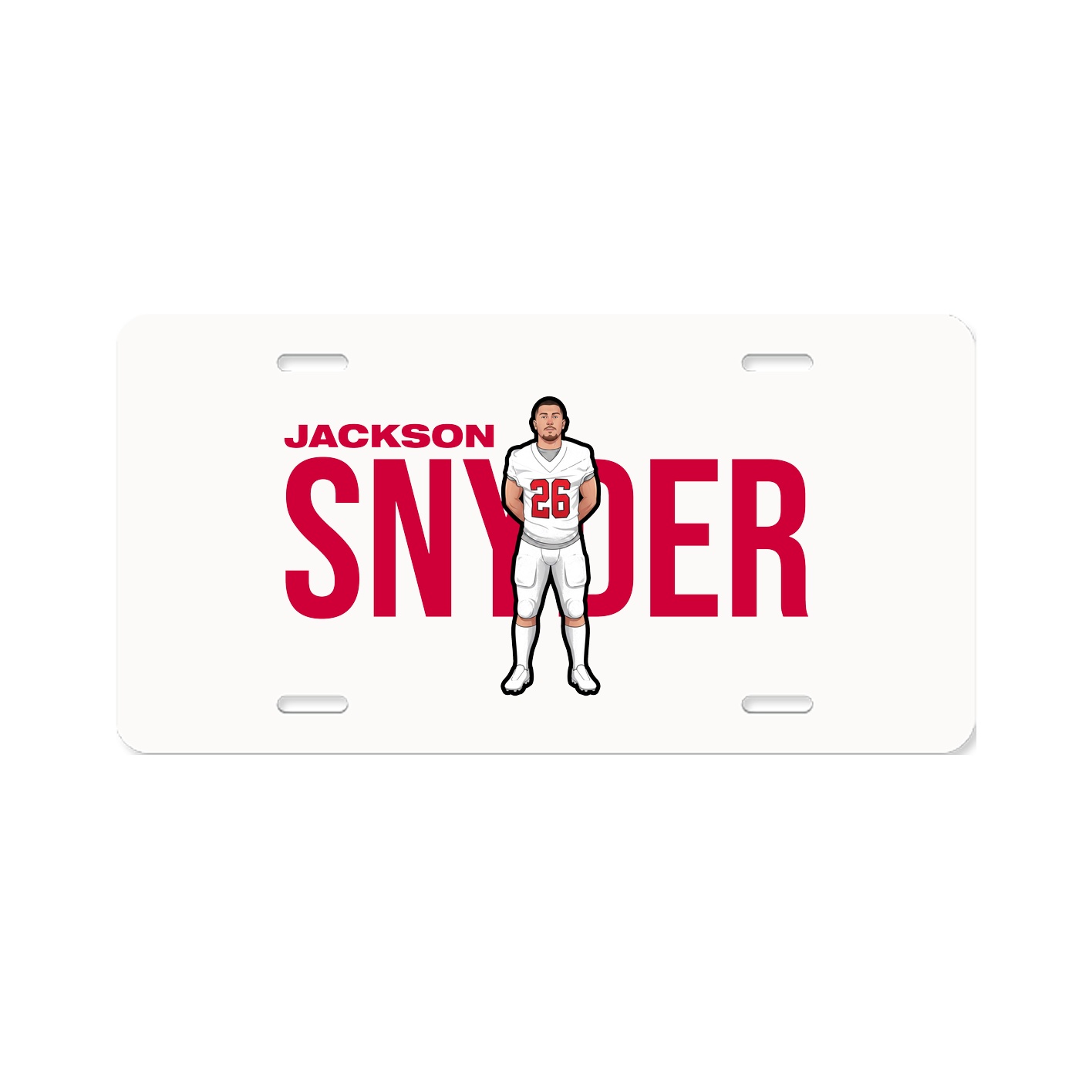 License Plate — Player Name in Classic