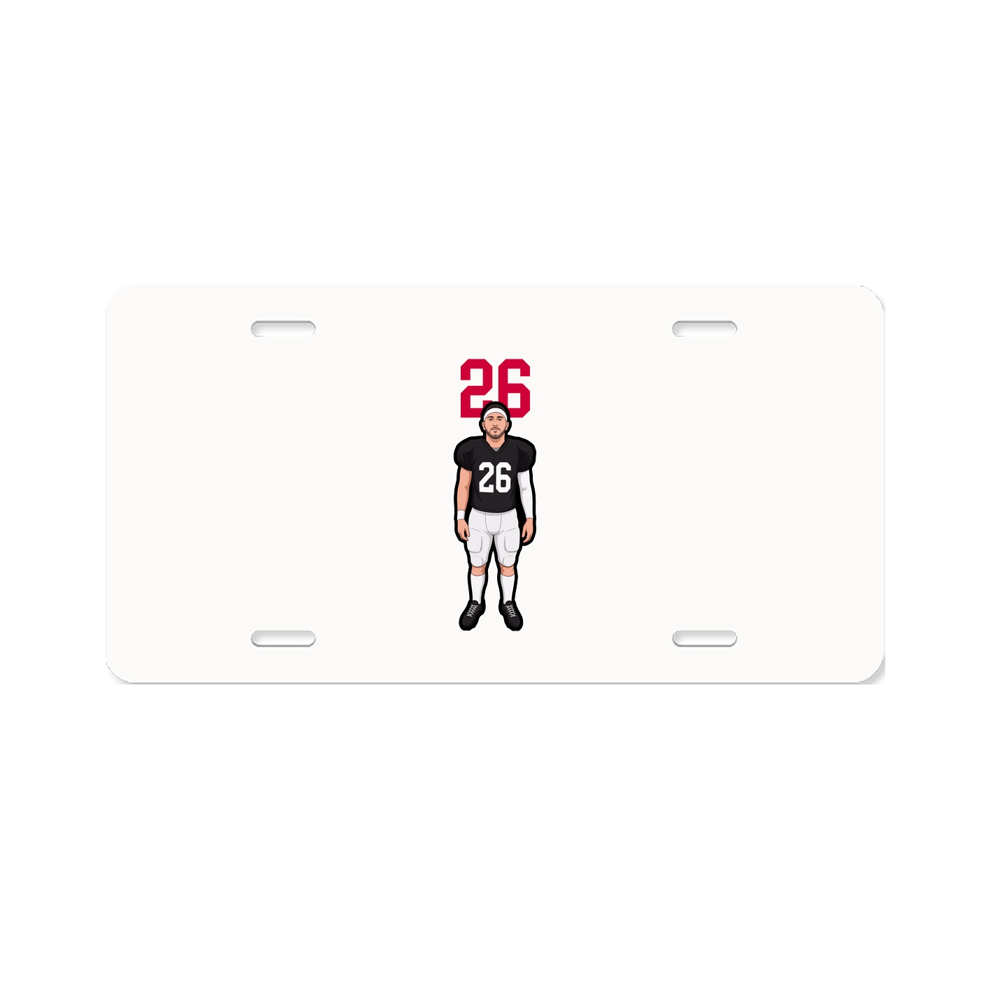 License Plate — Number Top in Classic