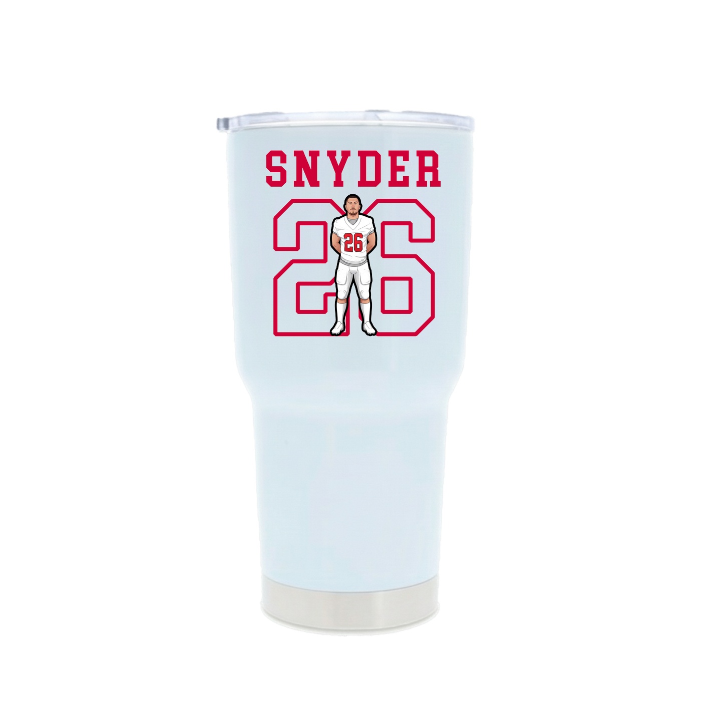 30oz Stainless Steel Tumbler — Shirsey in White