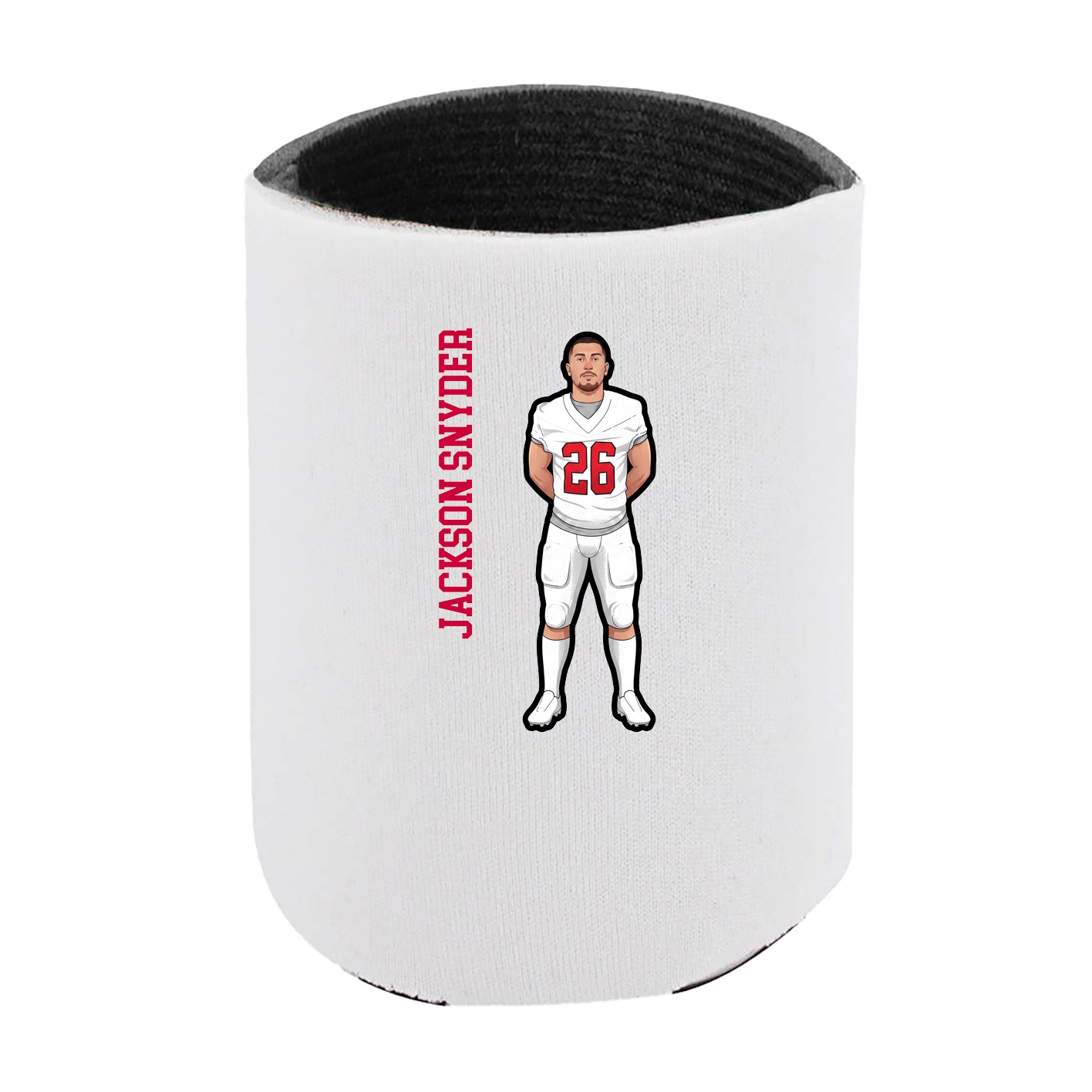 Can Holder — Name Vertical in White