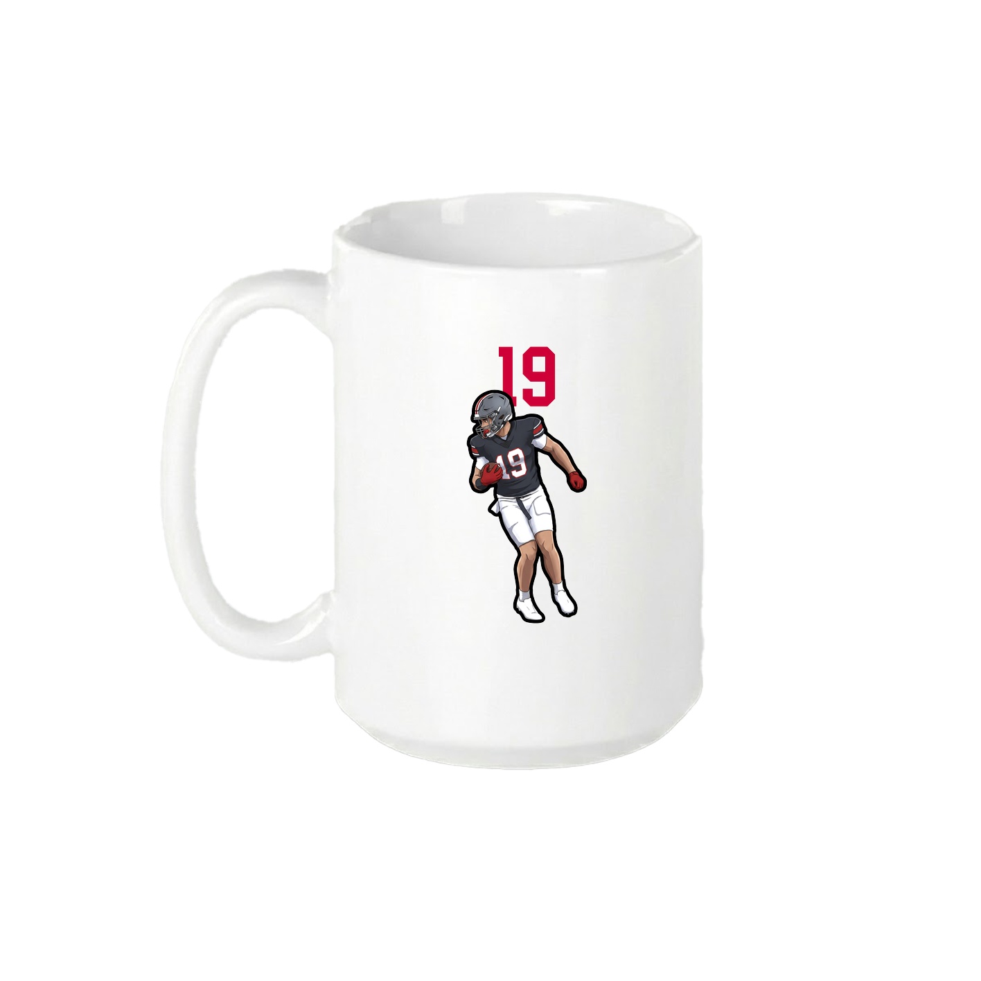 15oz Coffee Mug — Number Top in White