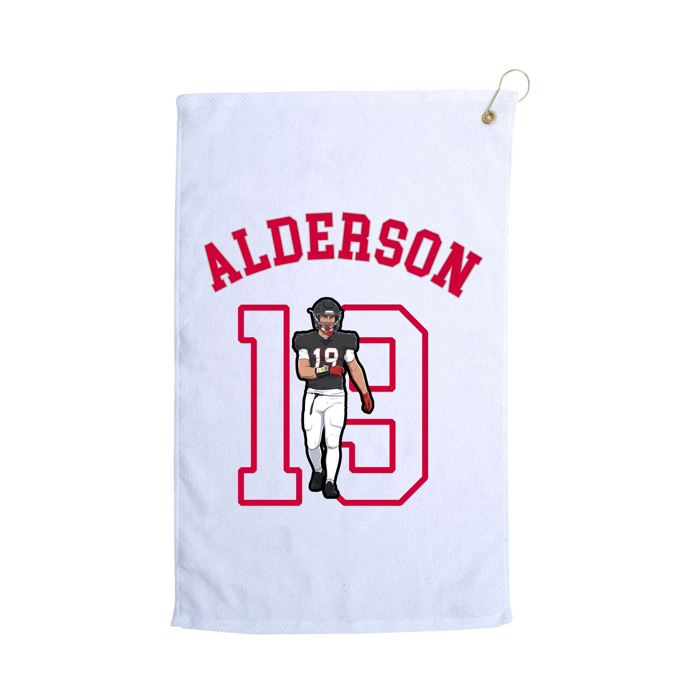 Golf Towel — Shirsey Arch in White