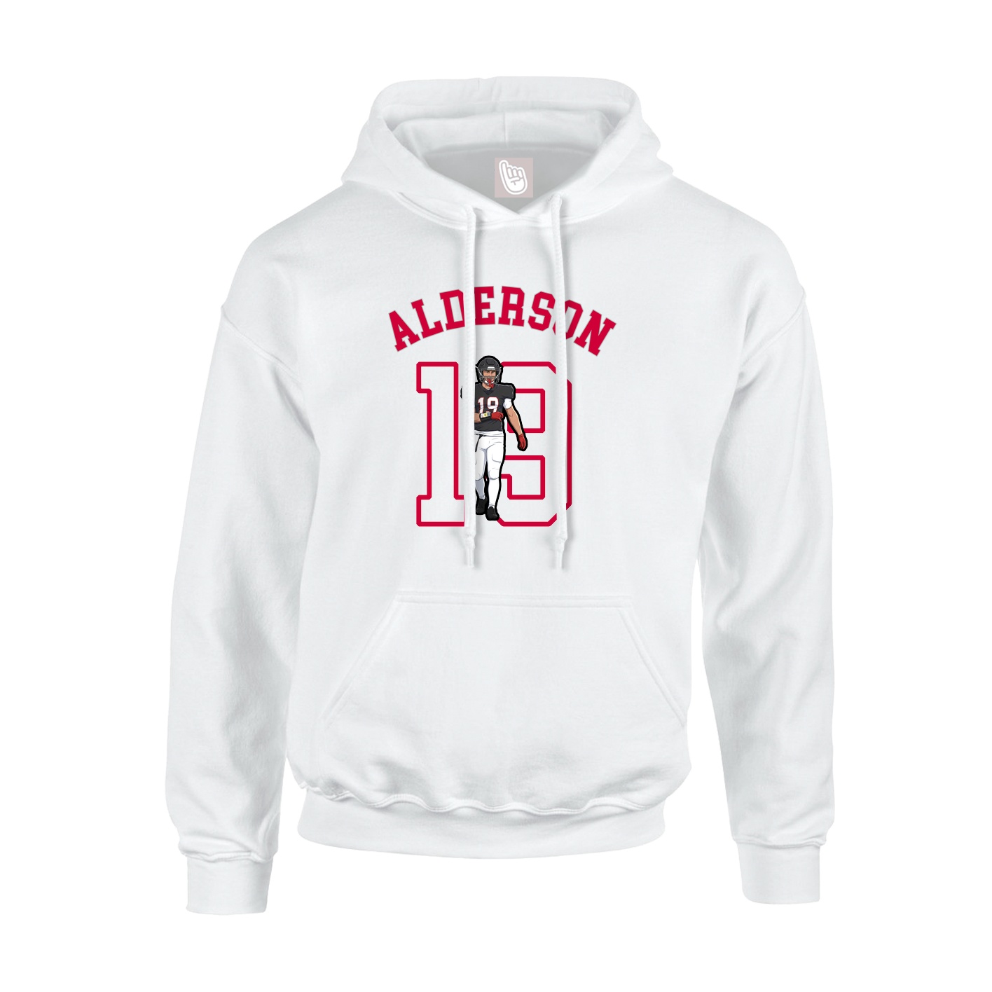 Youth Hoodie — Shirsey Arch in White