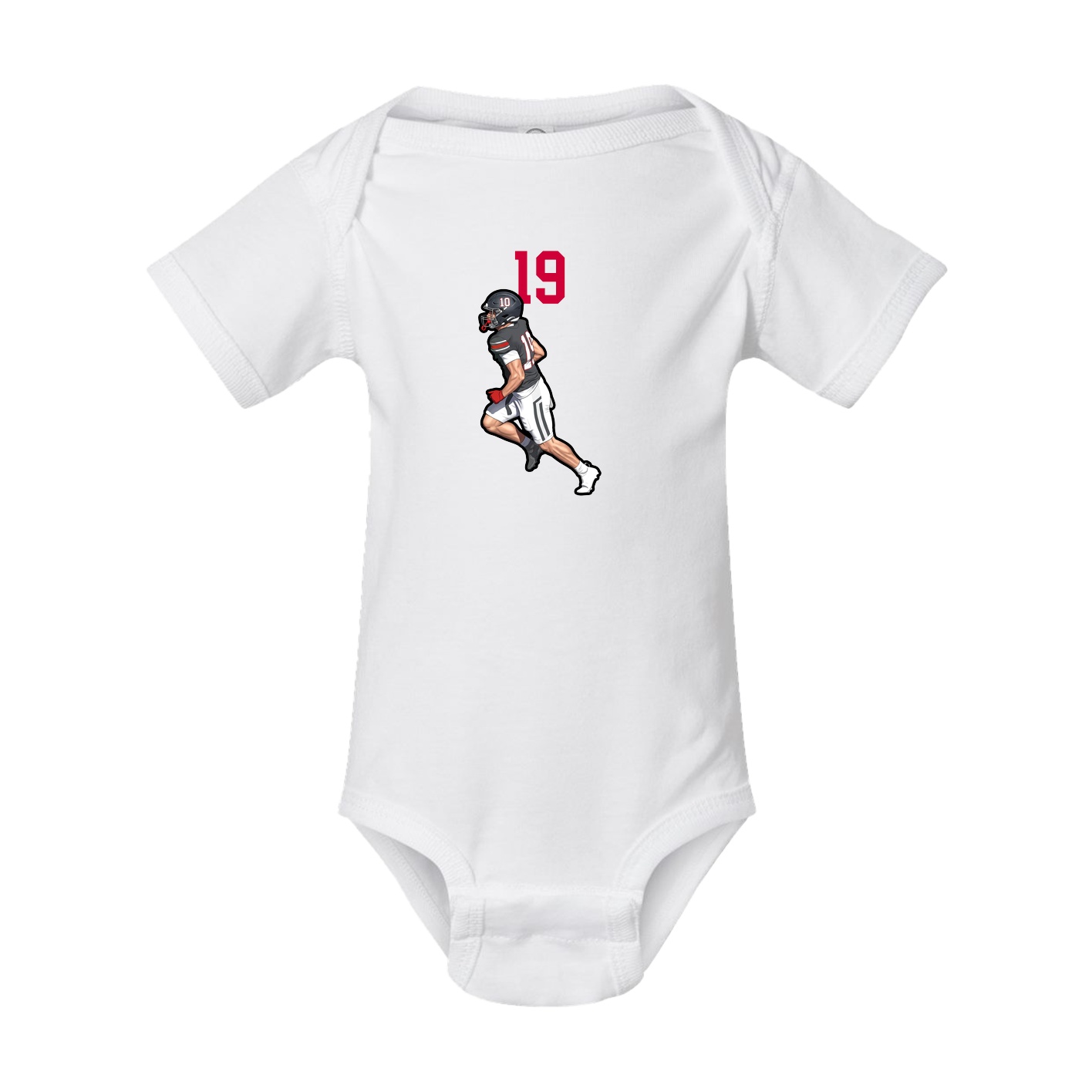 Baby Onesie — Number Top in White