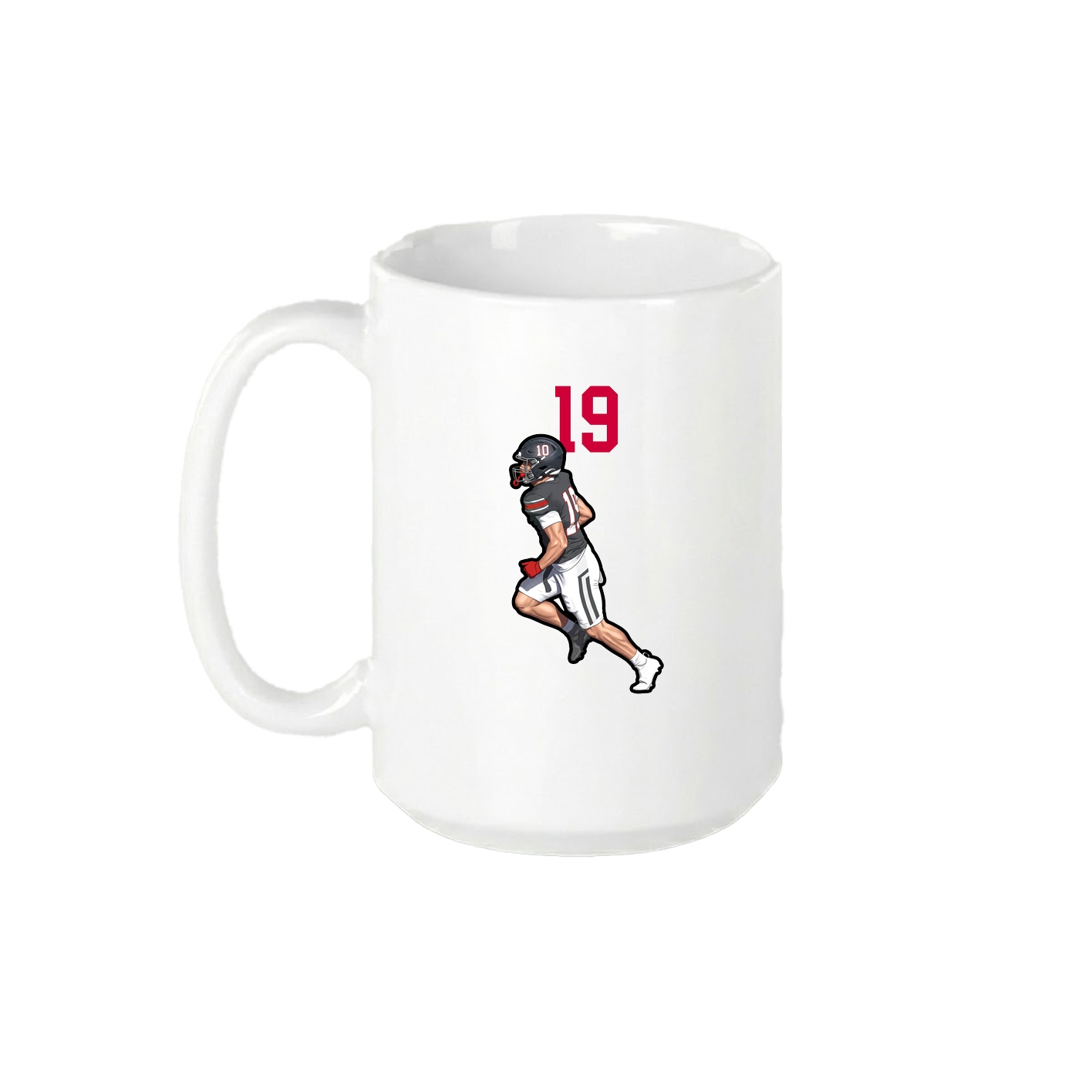 15oz Coffee Mug — Number Top in White