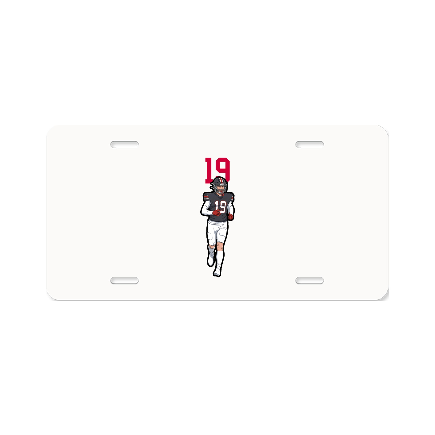 License Plate — Number Top in Classic