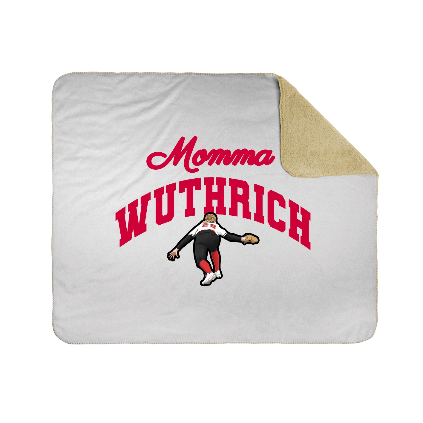Throw Blanket — Mothers Day Arch in White