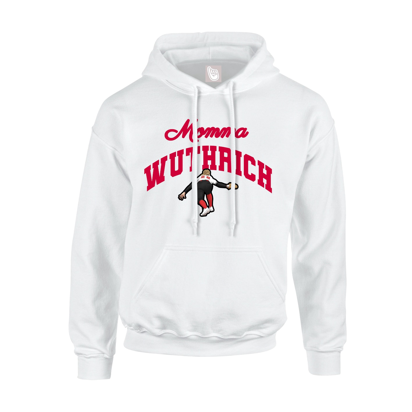 Youth Hoodie — Mothers Day Arch in White