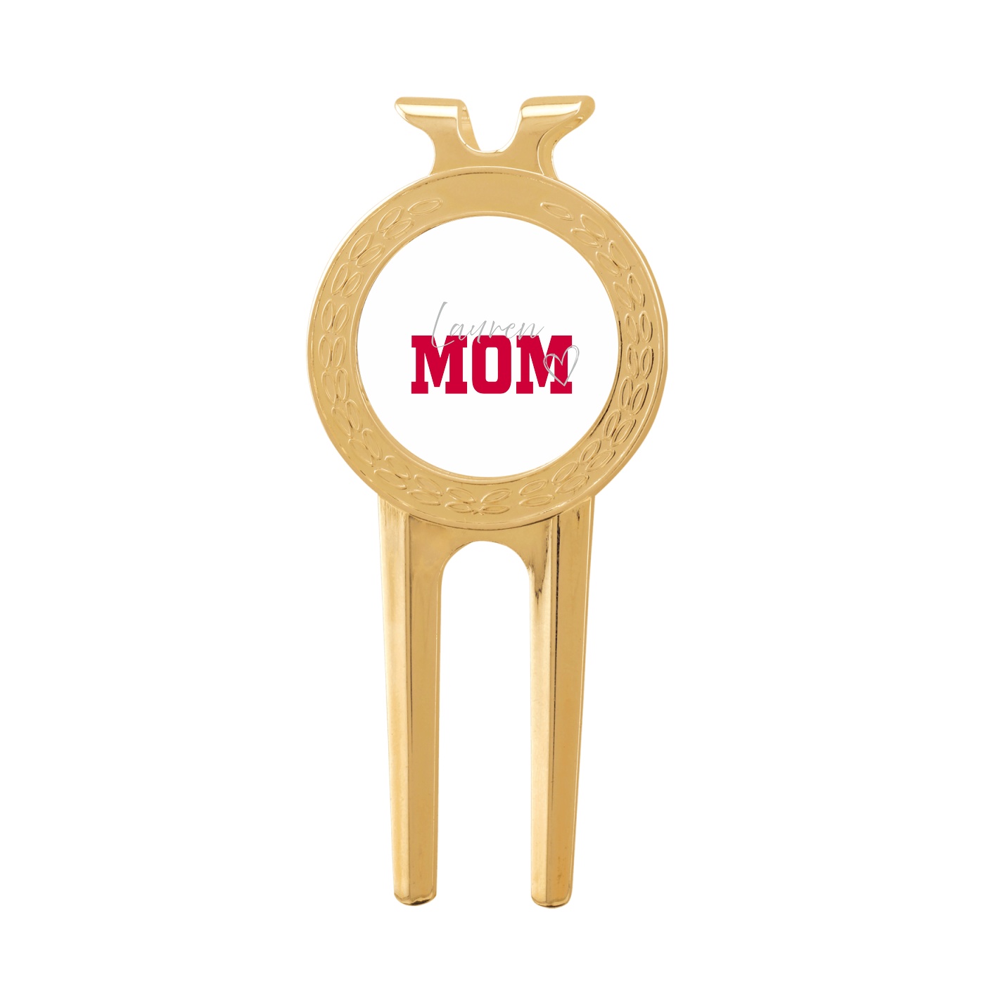 Divot Tool with Ball Marker — Mothers Day Script in Classic