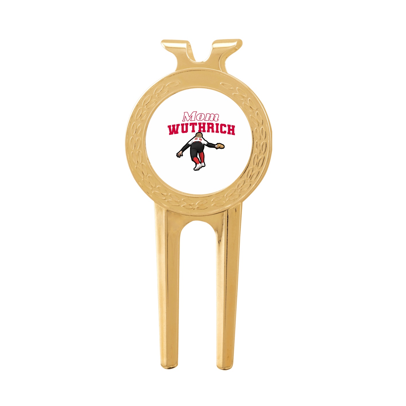 Divot Tool with Ball Marker — Mothers Day Block in Classic