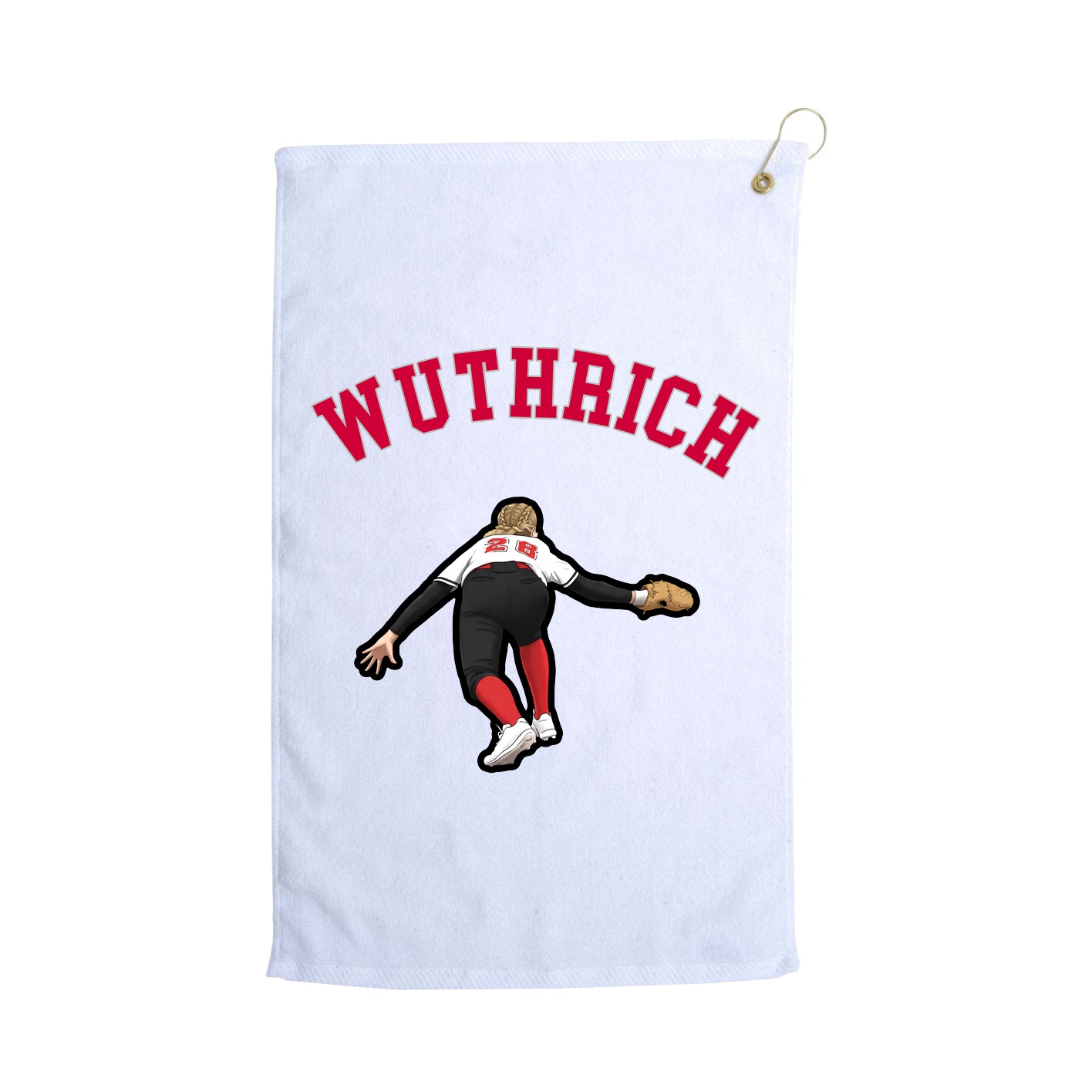 Golf Towel — Shirsey Arch in White