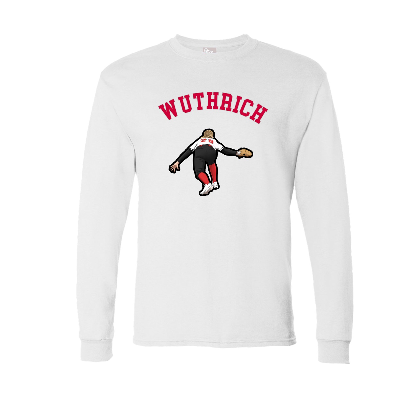 Long Sleeve Tee — Shirsey Arch in White