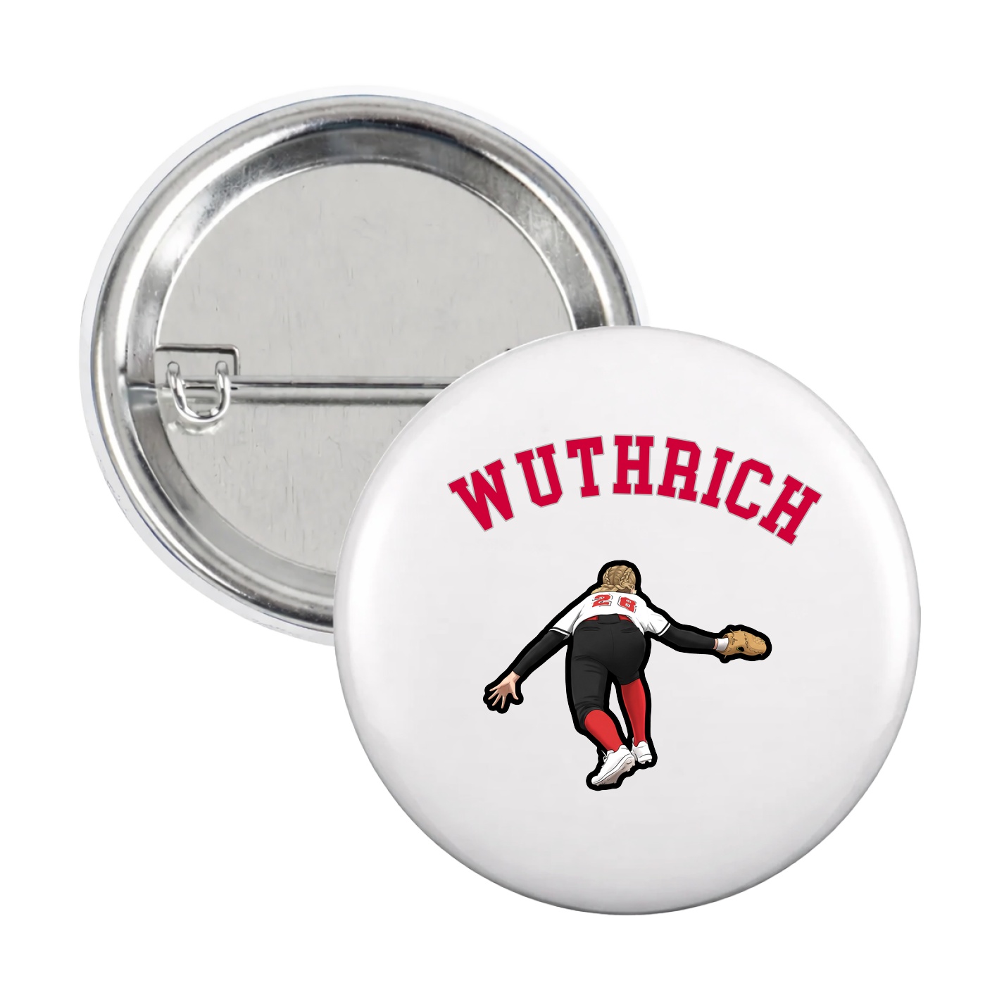 Game Day Button — Shirsey Arch in White