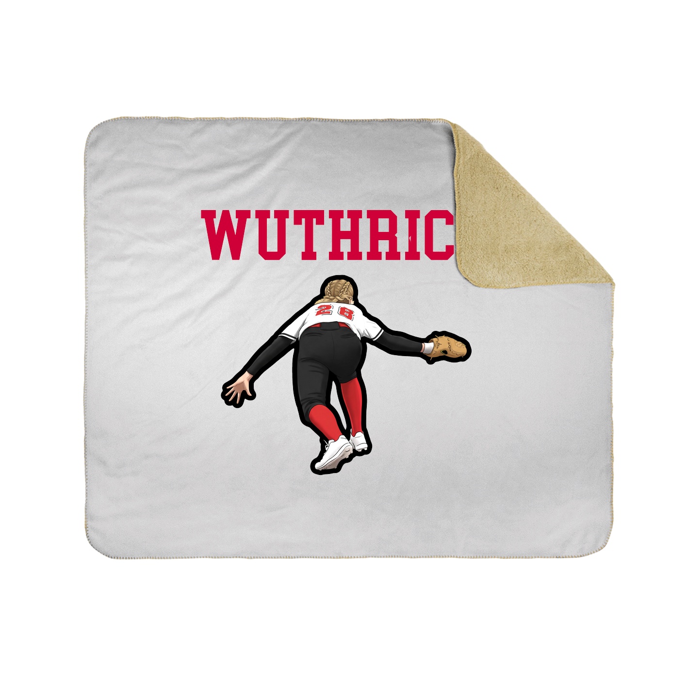 Throw Blanket — Shirsey in White