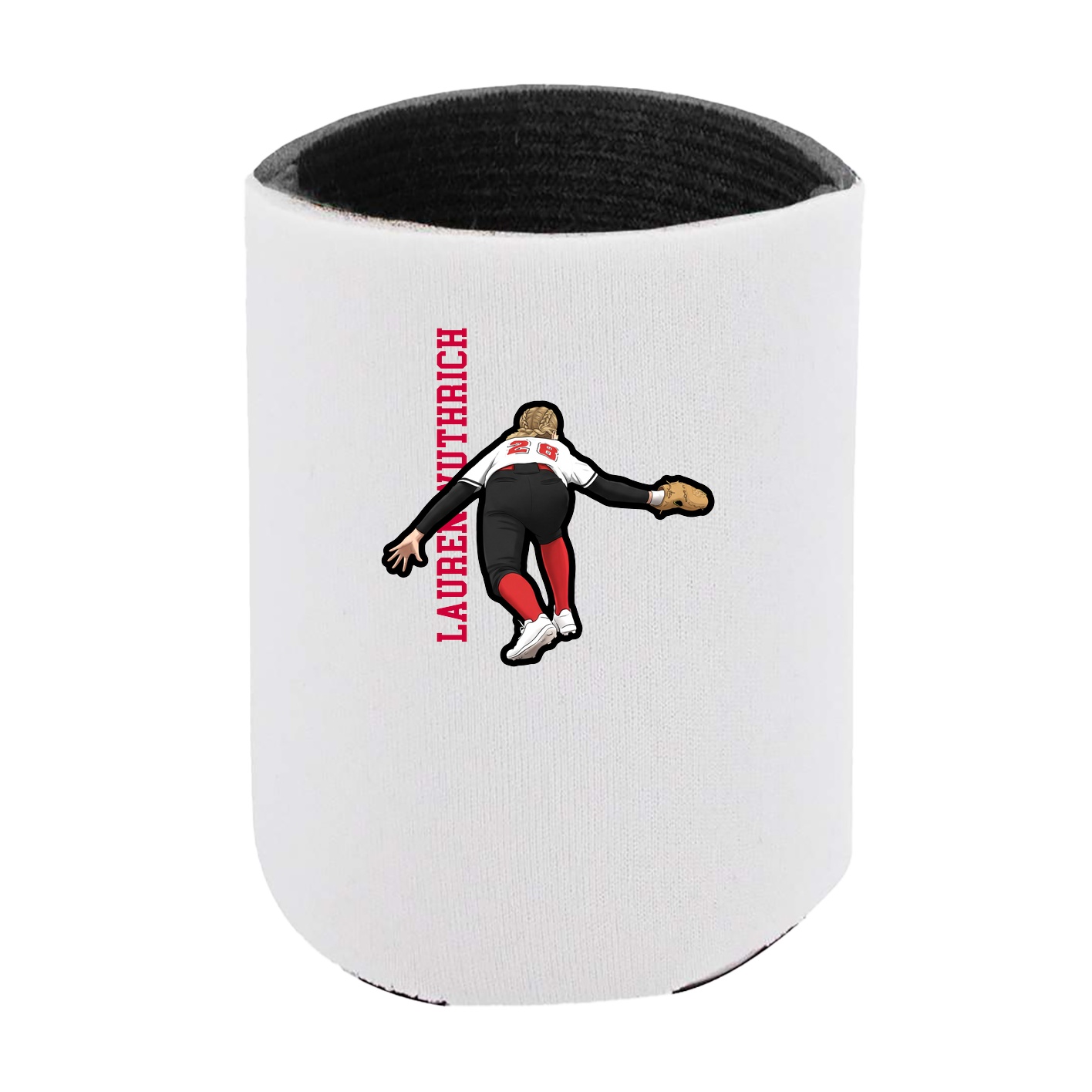 Can Holder — Name Vertical in White