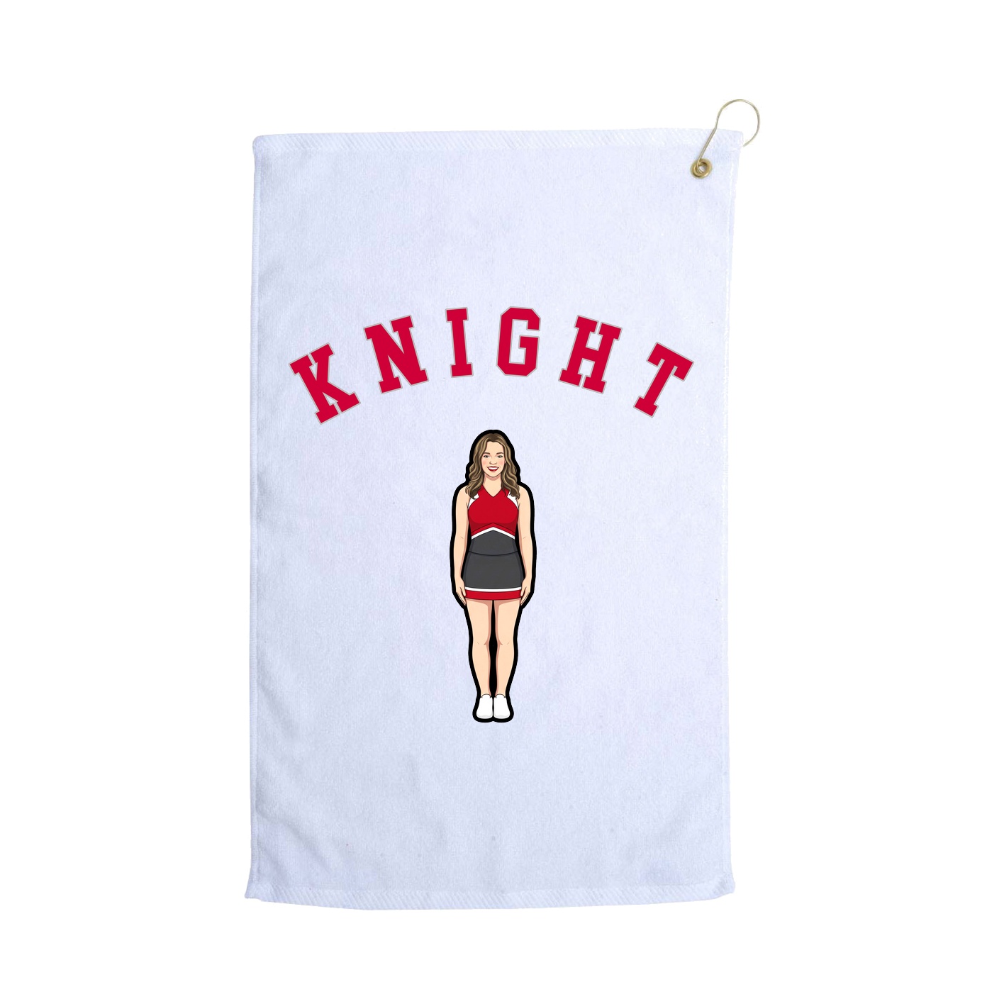 Golf Towel — Shirsey Arch in White