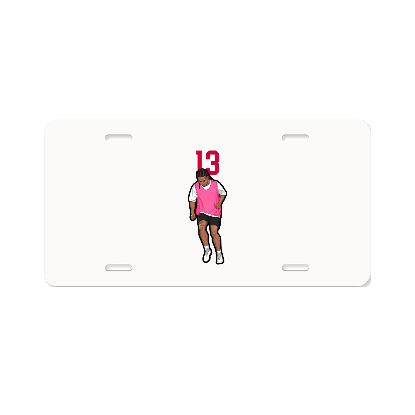 License Plate — Number Top in Classic
