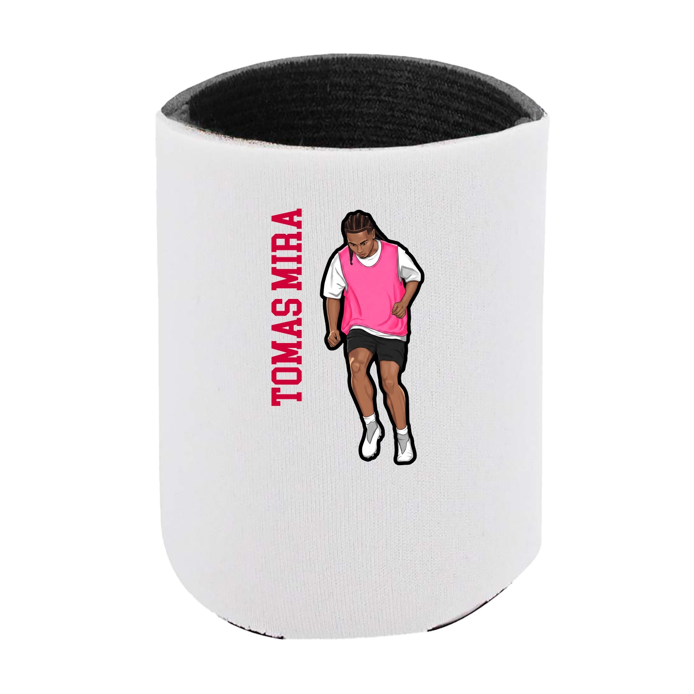Can Holder — Name Vertical in White